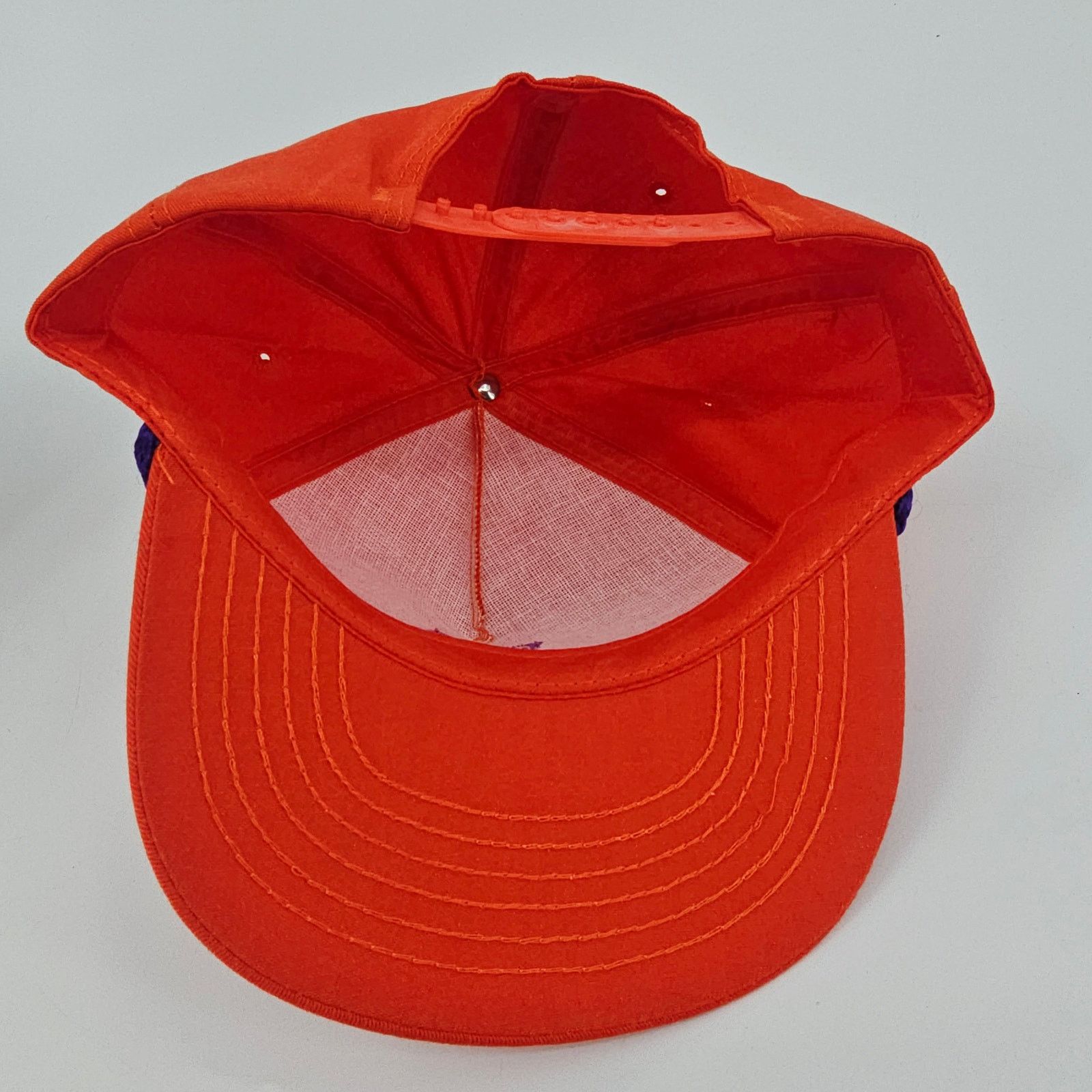 Vintage Vintage Sonoco Snapback Hat Trucker USA Orange Purple Rope Size ONE SIZE - 6 Thumbnail