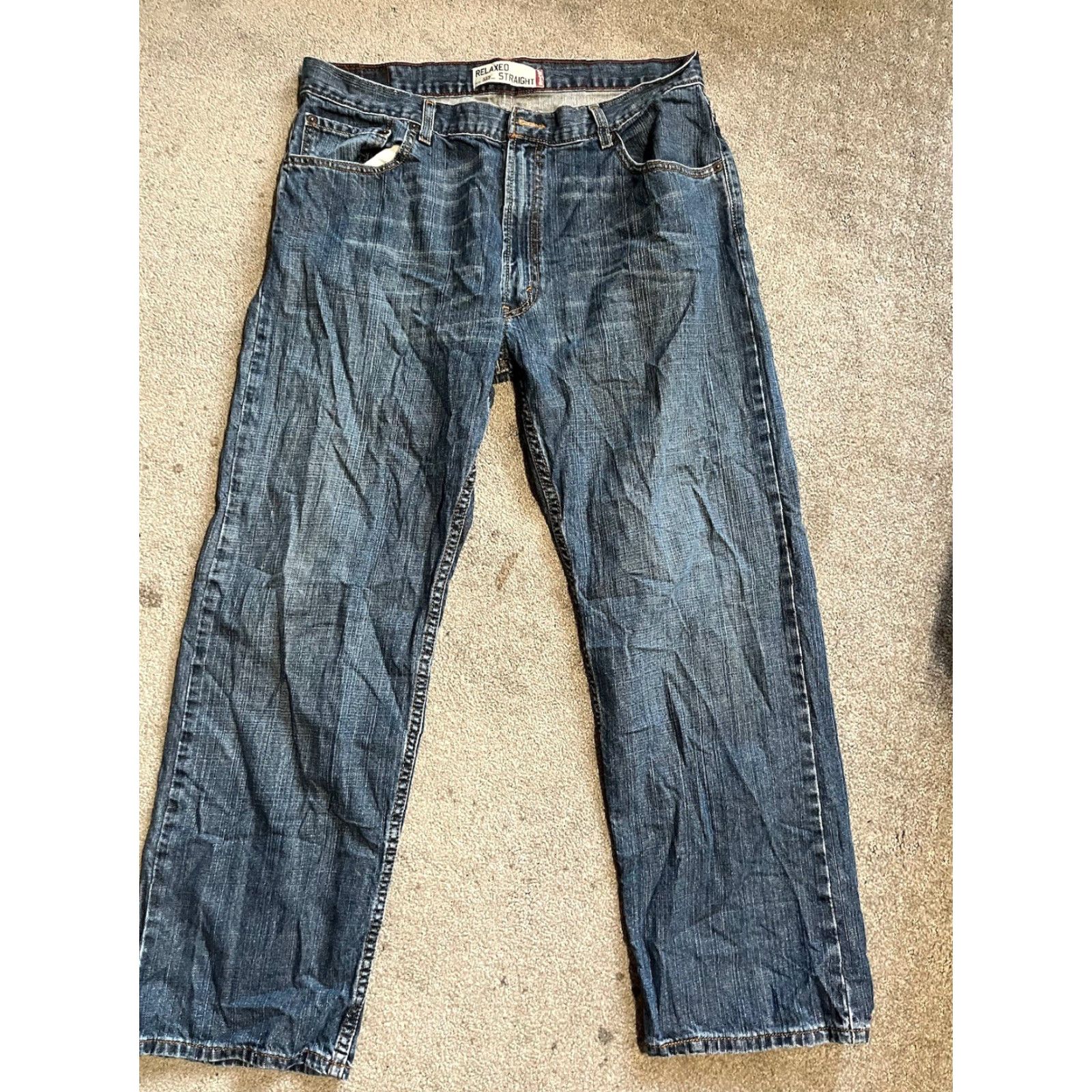 Levi's Levi's 559 Jeans Men Relaxed Fit Straight Denim Blue 36x30 Medium Wash - Zip Closure Cotton 559 Model Logo Zipper Vintage: No? Size US 36 / EU 52 - 3 Thumbnail
