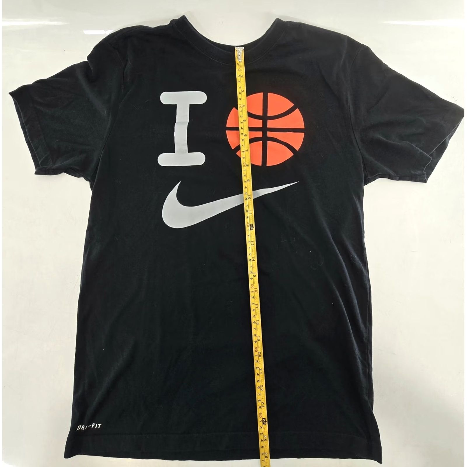 Nike Nike Dri-FIT Shirt Mens M Black I Love Basketball Graphic Short Sleeve Tee Size US M / EU 48-50 / 2 - 2 Thumbnail