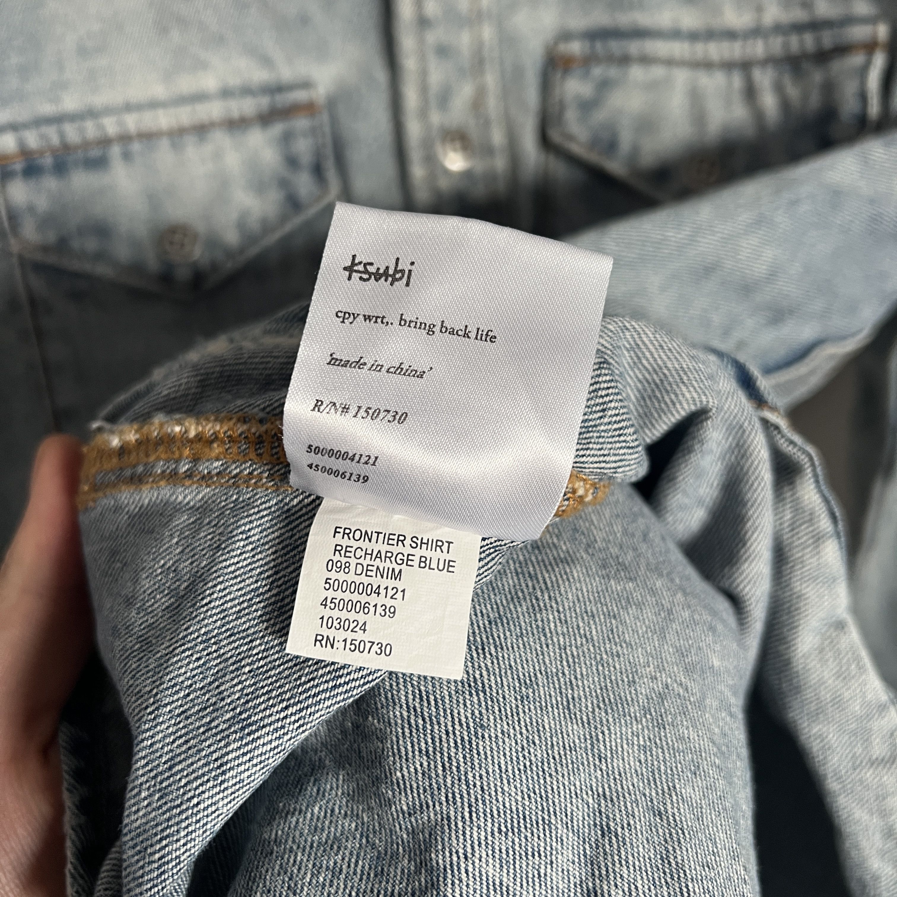 Ksubi KSUBI FRONTIER RECHARDGE Blue Denim Shirt Size US S / EU 44-46 / 1 - 14 Thumbnail