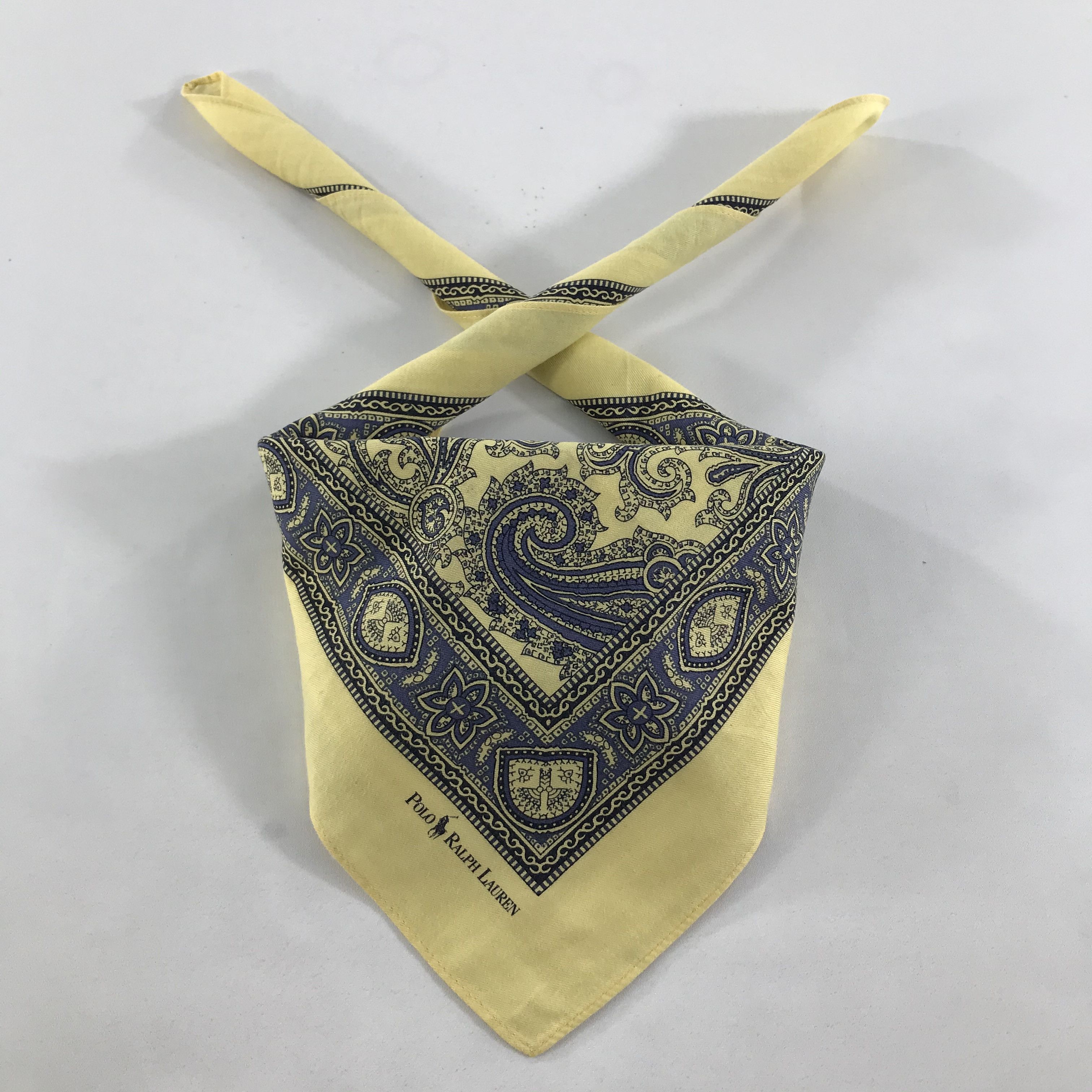 Polo Ralph Lauren × Vintage Polo Ralph Lauren Bandana / Handkerchief /Neckerchief -S1405 Size ONE SIZE - 3 Thumbnail