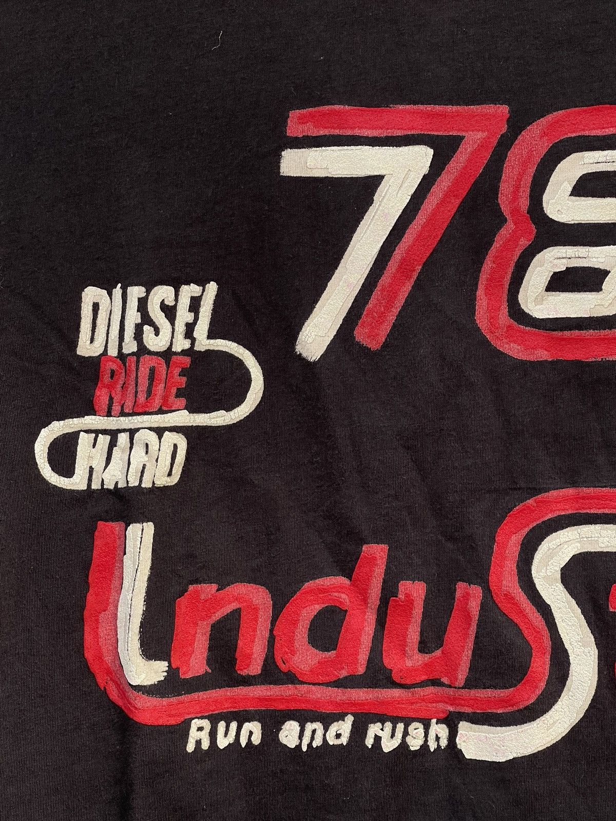Diesel Y2K Diesel Ride Hard painted Longsleeve tee vintage Size US S / EU 44-46 / 1 - 7 Thumbnail