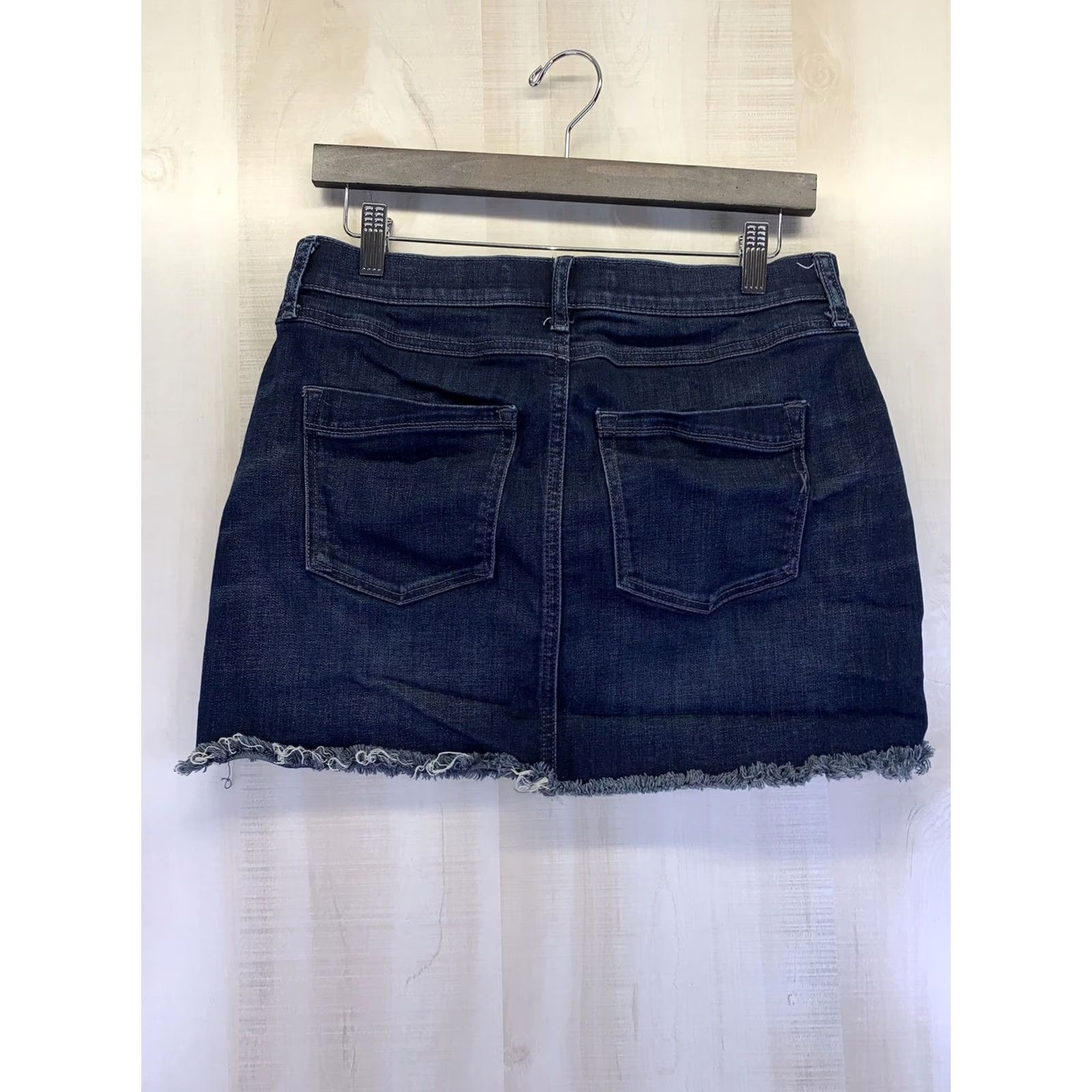 Express VINTAGE Express Denim Skirt Shirt Womens 6 Short Blue Stretch See Photos Size 28" / US 6 / IT 42 - 6 Thumbnail