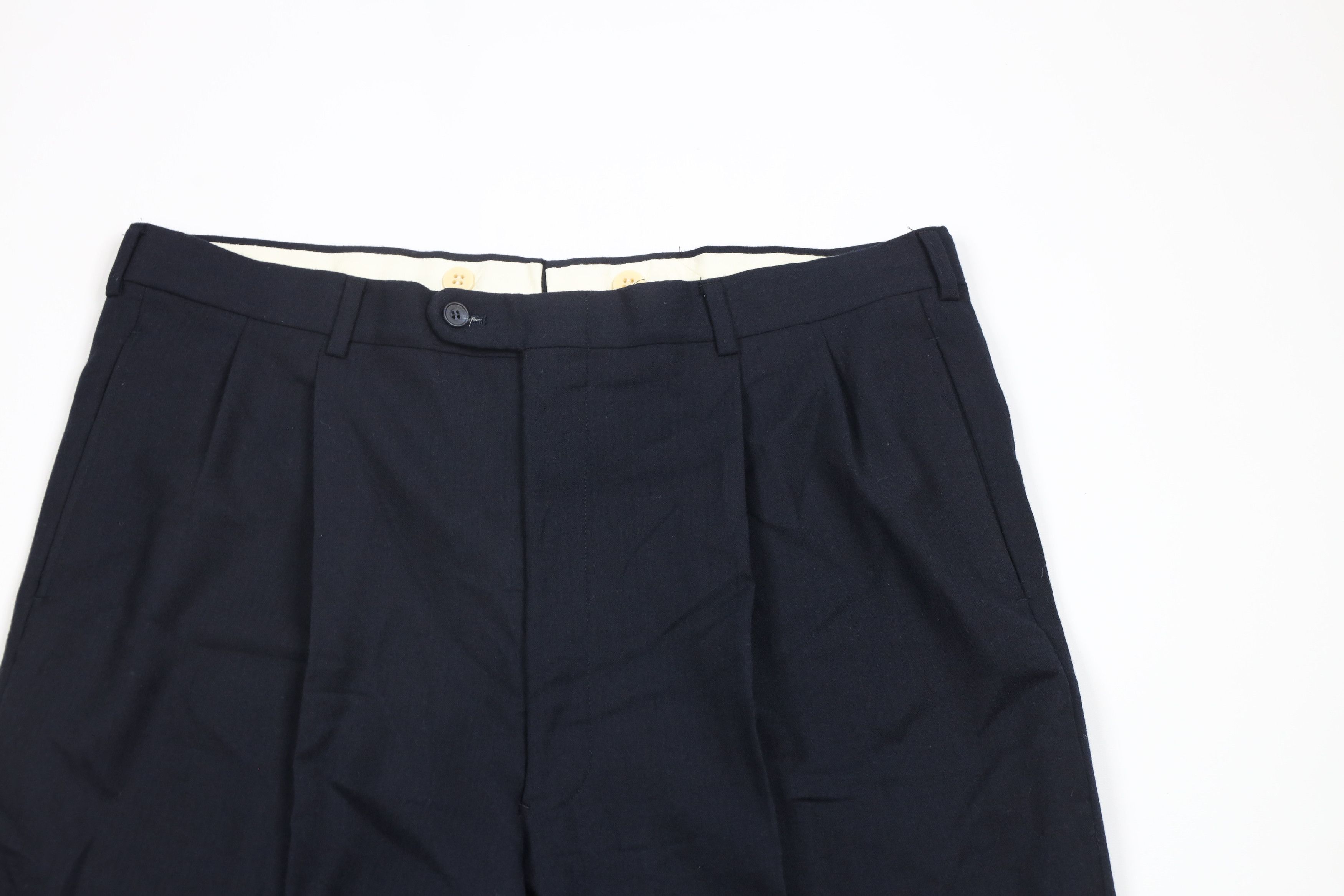 Vintage Vintage 70s Streetwear Herringbone Wool Bell Bottoms Pants Size US 36 / EU 52 - 2 Thumbnail