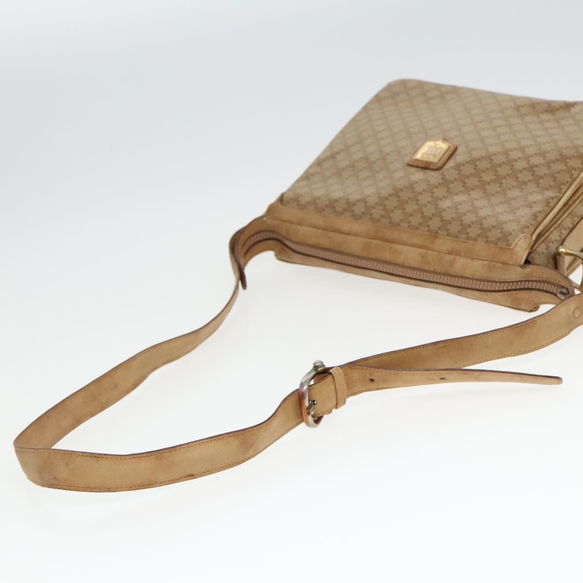 Celine CELINE Macadam Canvas Shoulder Bag Beige Size ONE SIZE - 7 Thumbnail