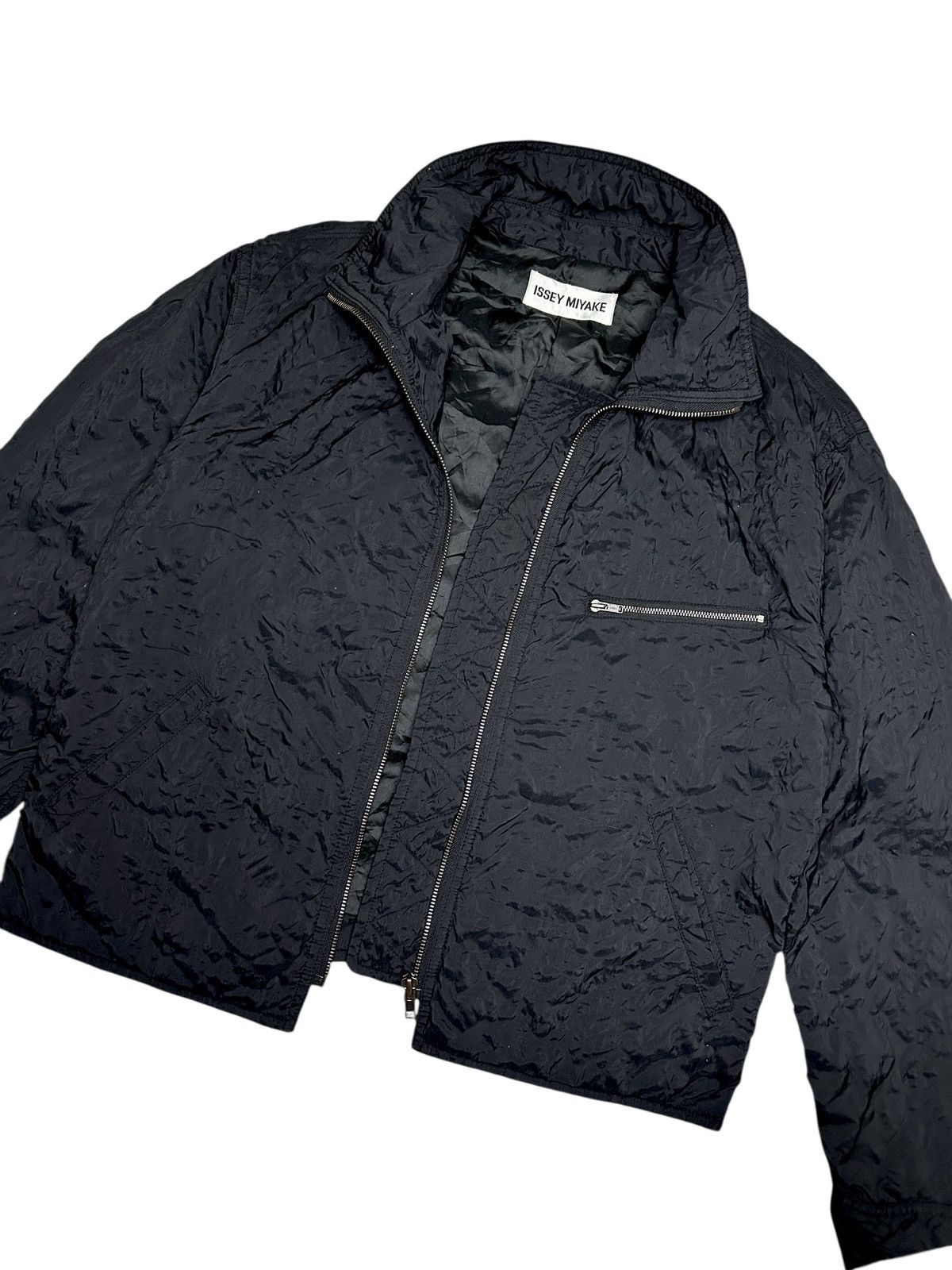 Issey Miyake F/W 1998 Crinkled Bomber Jacket Size M / US 6-8 / IT 42-44 - 7 Thumbnail