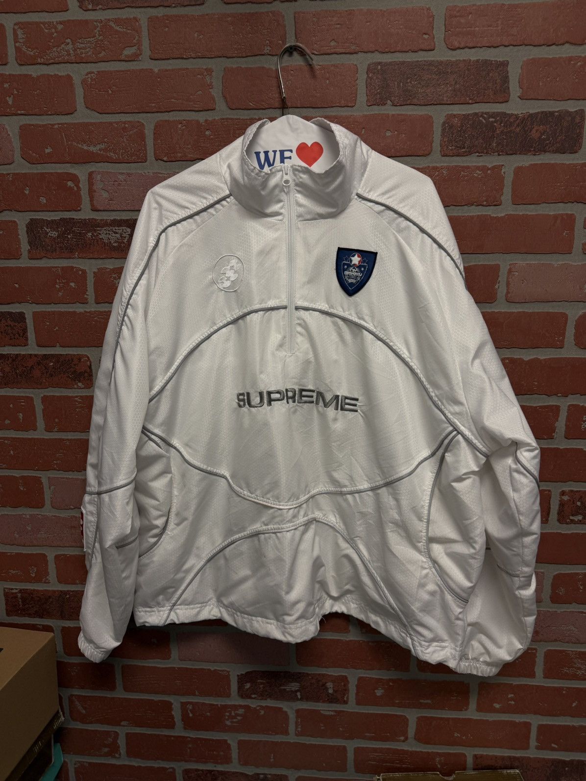 Supreme Supreme Reflective Piping Jacket White Size Large Size US L / EU 52-54 / 3 - 3 Thumbnail