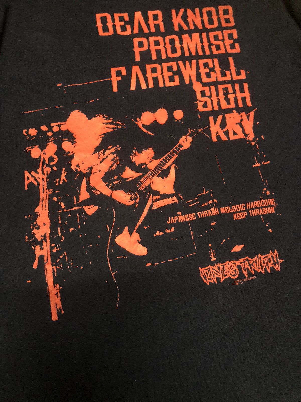 Band Tees Ones Truth Keep Thrashin Hardcore Band Long Sleeve Tshirt Size US L / EU 52-54 / 3 - 10 Thumbnail