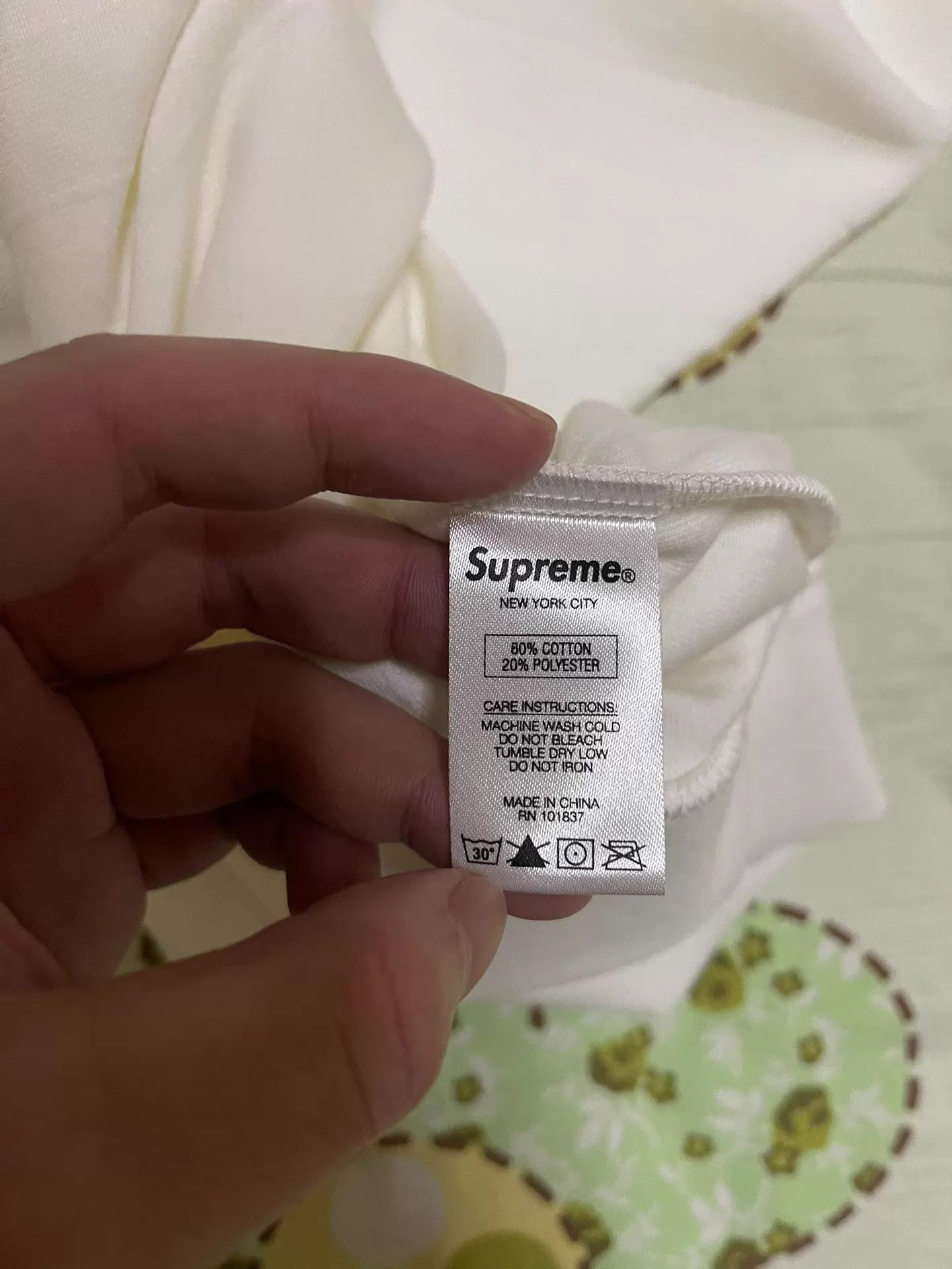 Supreme Supreme Ribbed Velour Crewneck White XL New Size US XL / EU 56 / 4 - 5 Thumbnail