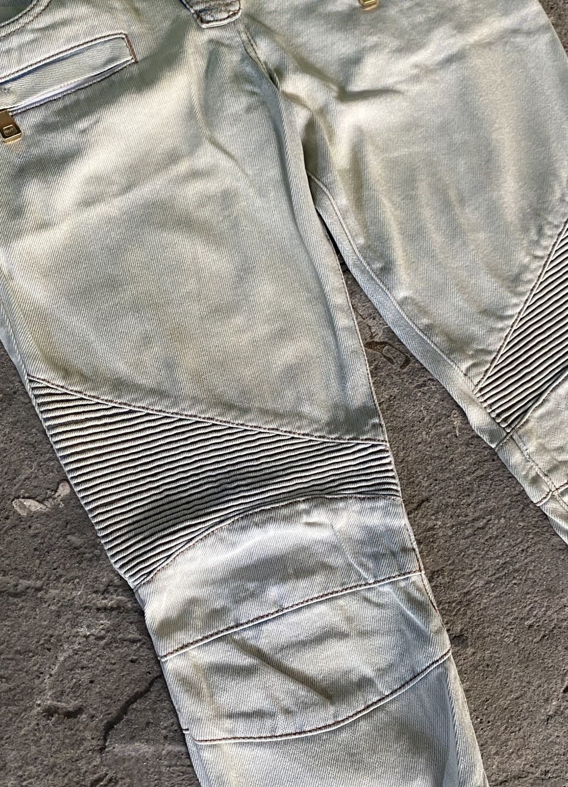 Balmain Balmain - Ankle Zip Biker Jeans Size US 30 / EU 46 - 4 Thumbnail