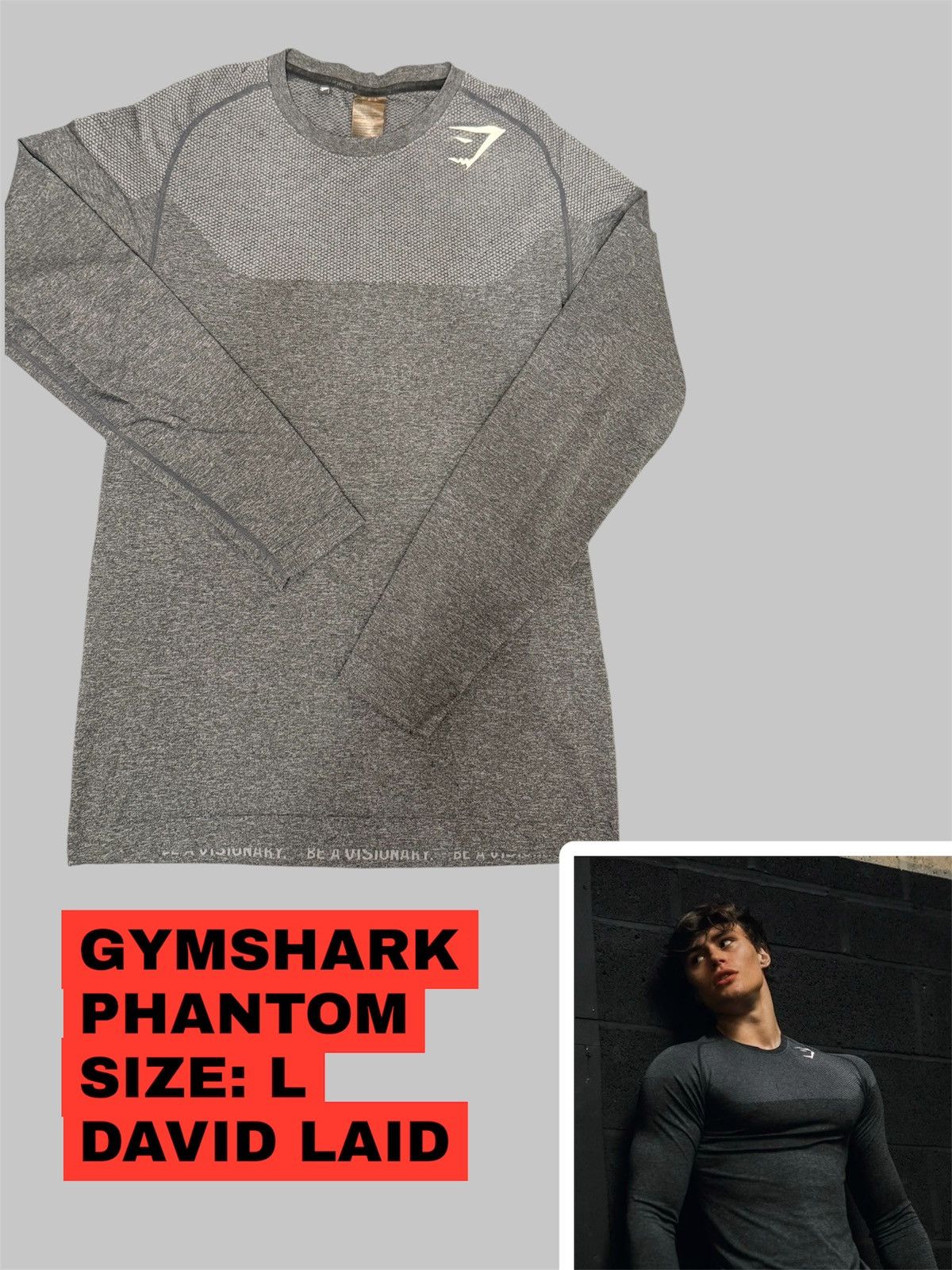 Gymshark Long sleeve Gymshark Phantom David Laid Rare size L Size US L / EU 52-54 / 3 - 1 Thumbnail