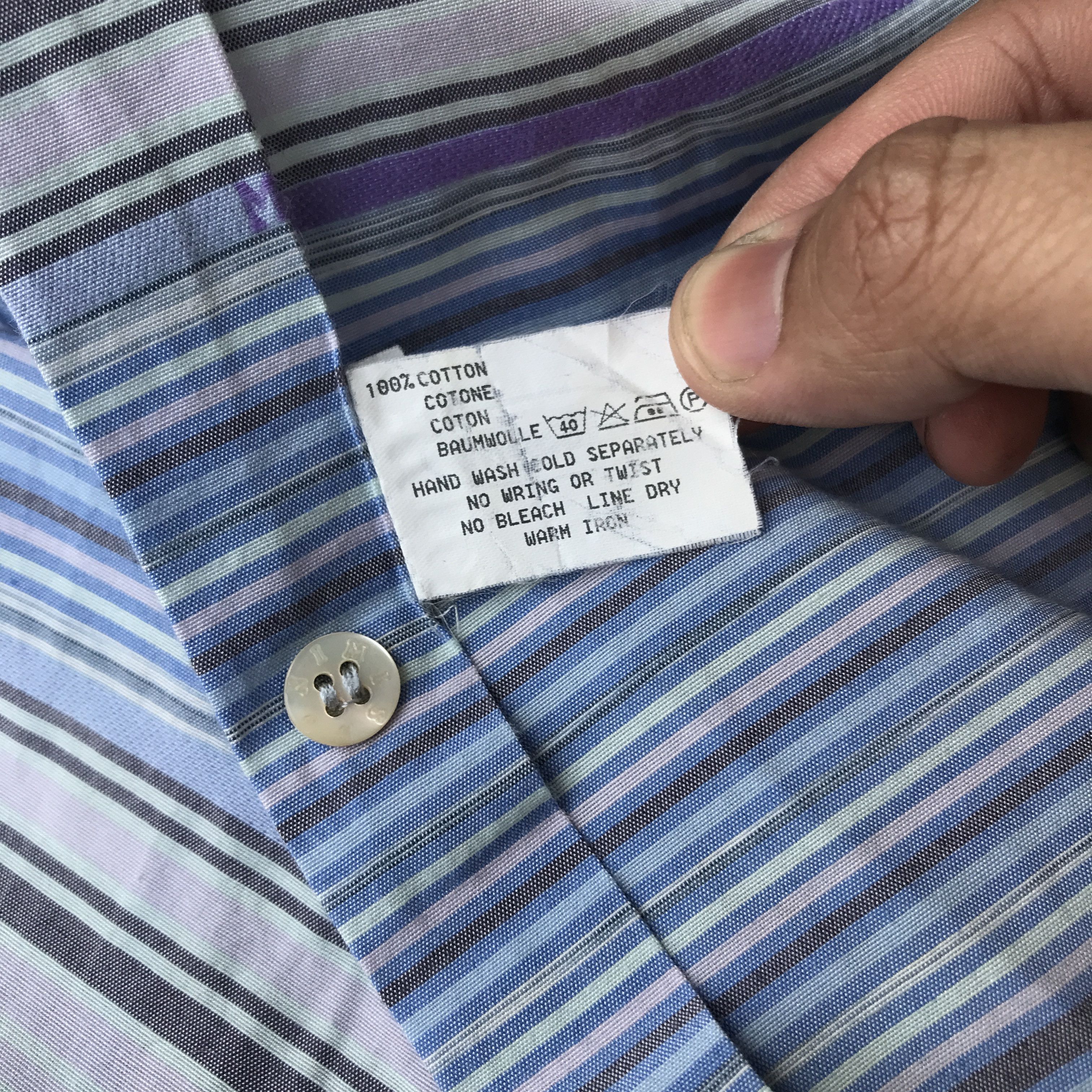Missoni MISSONI STRIPES LITTLE PATERN BUTTON SHIRT Size US L / EU 52-54 / 3 - 6 Thumbnail