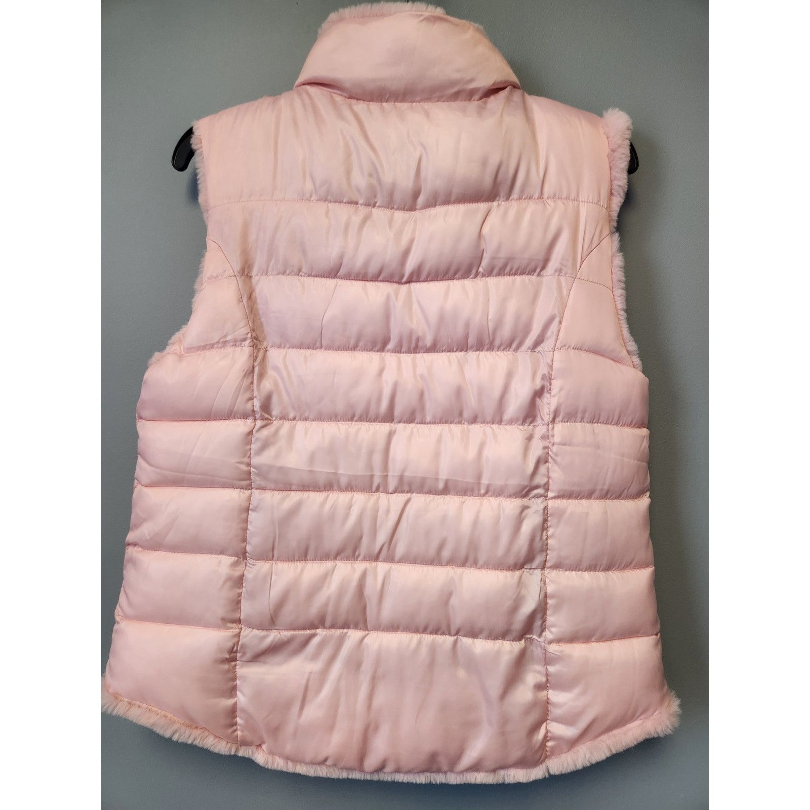 Other NWOT Justice Reversible Faux Fur Puffer Vest 14/16 Pink Size XXL / US 16-18 / IT 52-54 - 4 Thumbnail