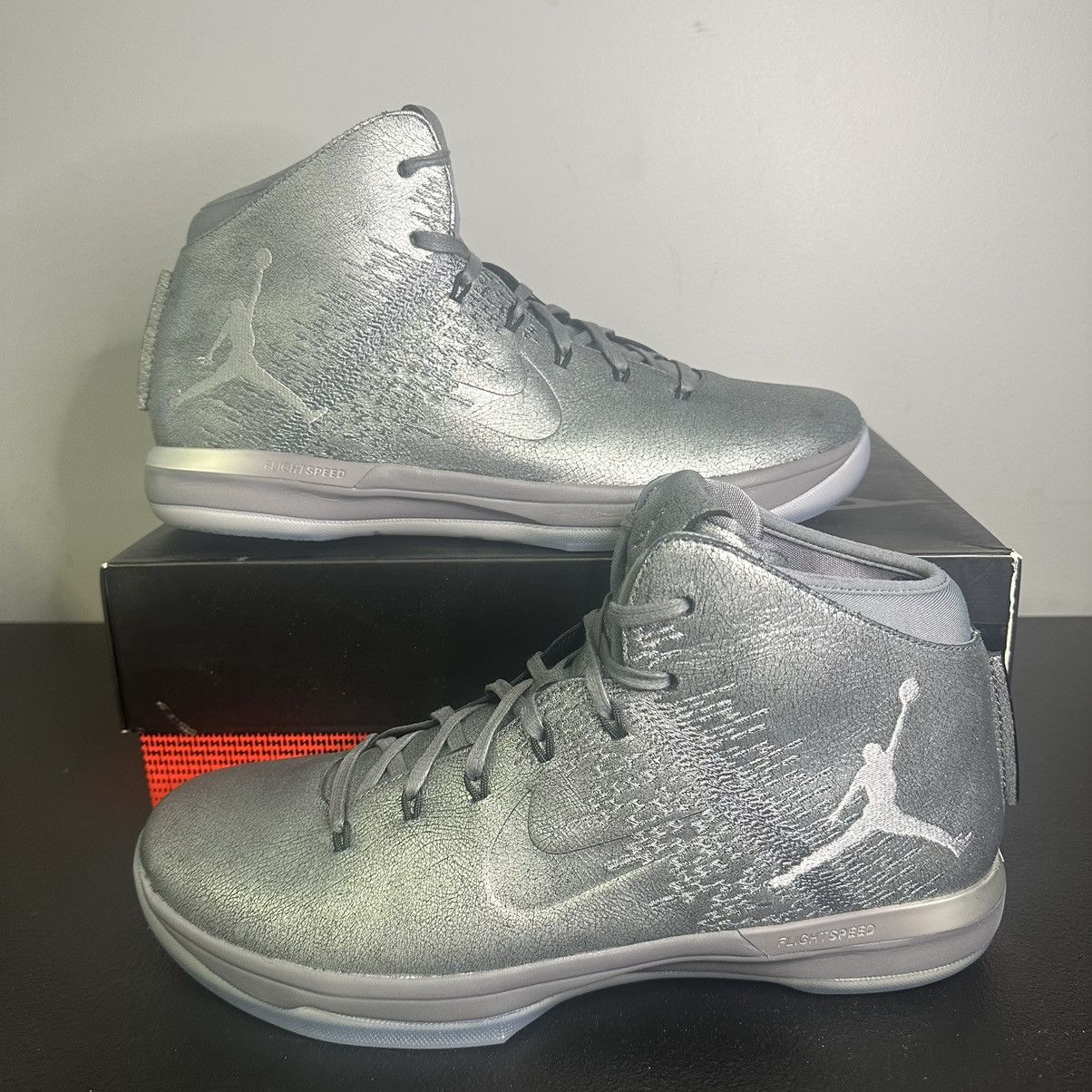 image of Size 13 - Nike Air Jordan 31 Xxxi Prm Battle Grey Sneakers, Men's