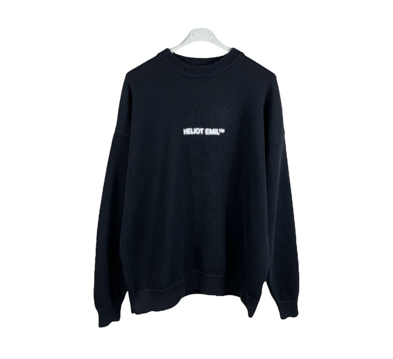 Heliot Emil Heliot Emil oversized knit sweater blurred central logo tm Size US M / EU 48-50 / 2 - 1 Thumbnail