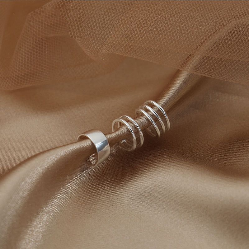 Jewelry × Sterling Silver New Design Earrings One Pairs Chrome Jewelry Size ONE SIZE - 3 Thumbnail