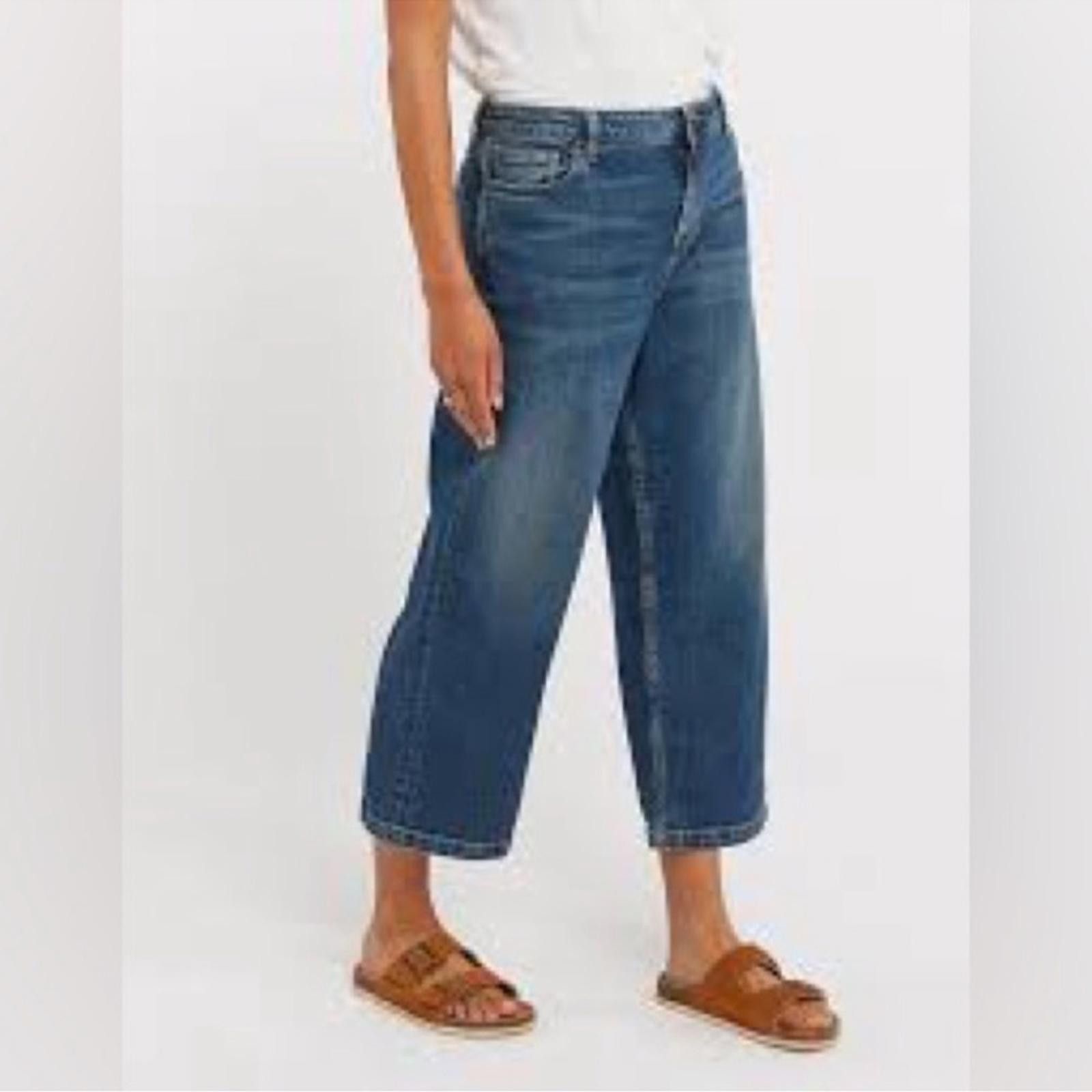 FatFace Fat Face Women’s Mid Wash Wide Leg Crop Denim Jeans 6 Size 28" / US 6 / IT 42 - 1 Thumbnail