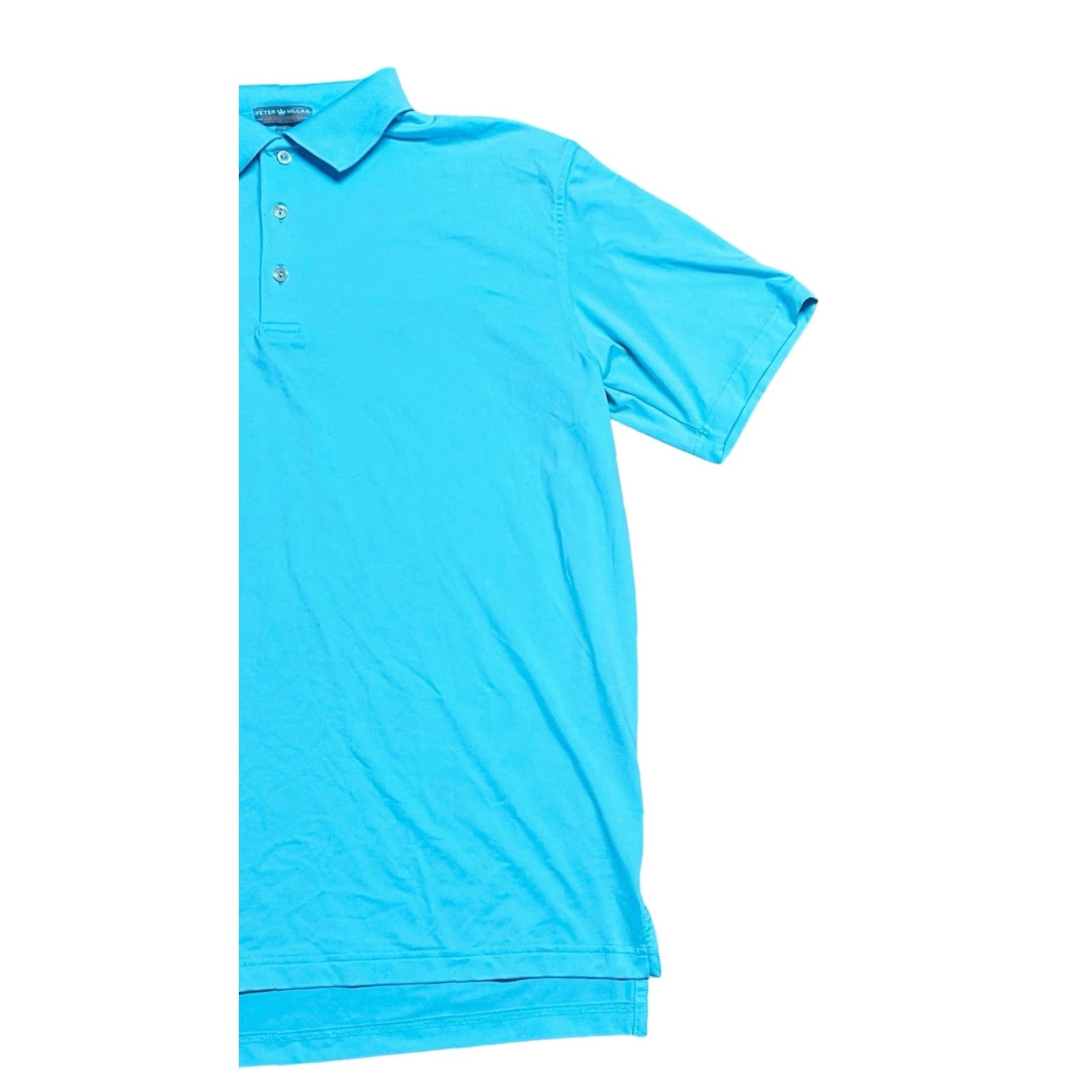 Peter Millar Peter Millar Summer Comfort Light Blue Golf Polo Shirt Men's L Short Sleeve Polo Shirt Breathable Stretch Casual Golf Mens Blue Size US L / EU 52-54 / 3 - 2 Thumbnail