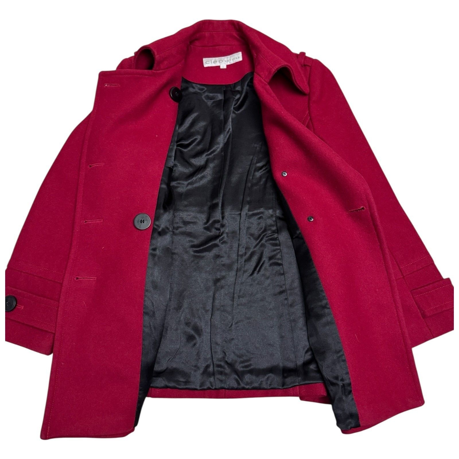 Other CLEO Petites Wool Blend Business Casual Pea Coat 6 Petite Size M / US 6-8 / IT 42-44 - 4 Thumbnail