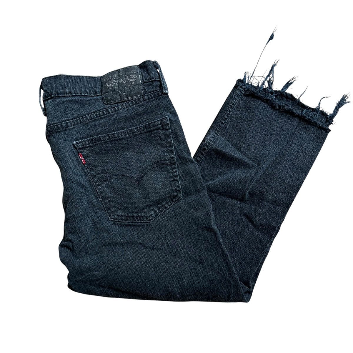 Levi's y2k levi’s cropped black jeans Size US 34 / EU 50 - 3 Thumbnail