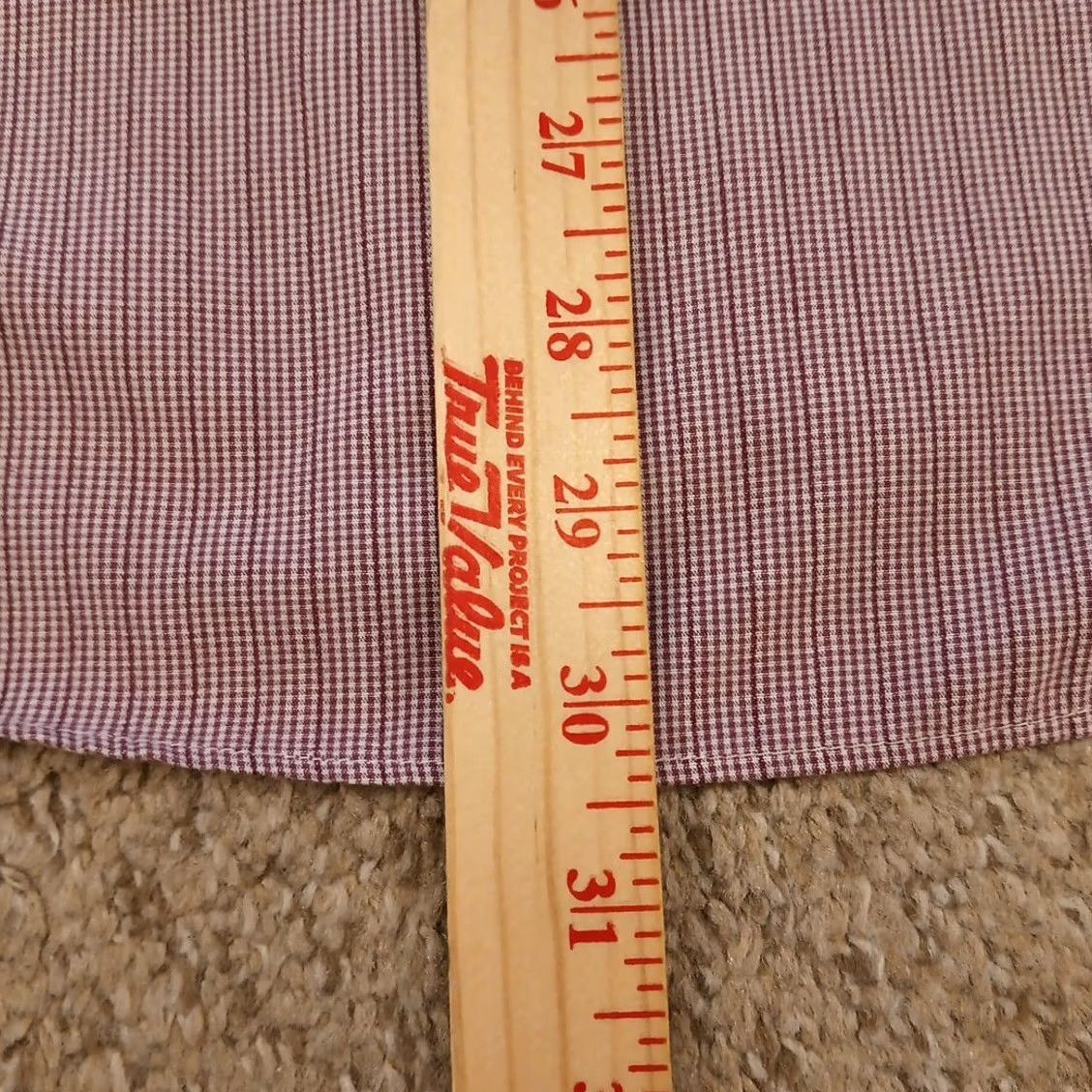Van Heusen Van Heusen Shirt Mens Size 16 Purple Plaid Long Sleeve Button Up Cotton Blend - Vintage - Size US L / EU 52-54 / 3 - 6 Thumbnail