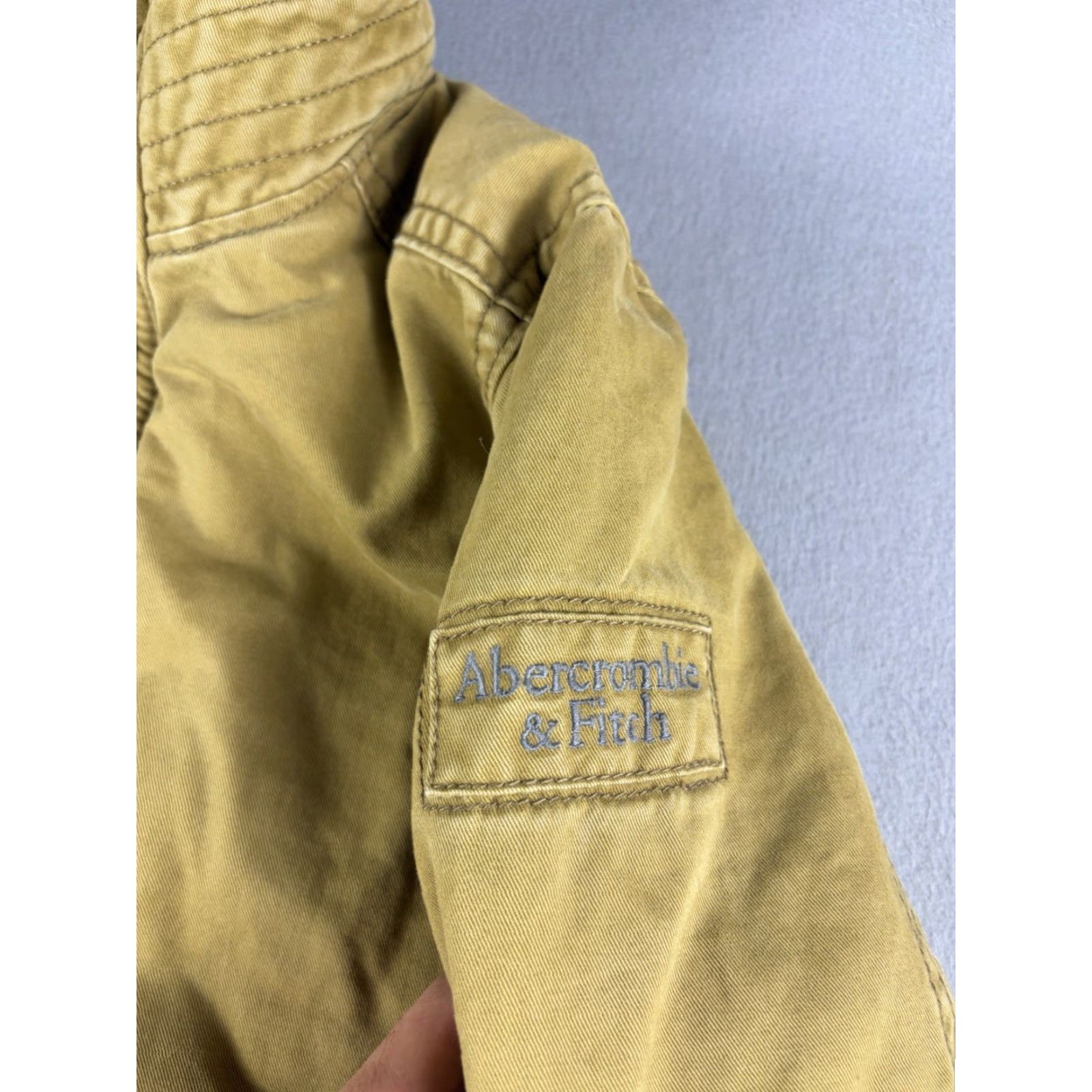 Abercrombie & Fitch Abercrombie & Fitch Jacket Mens Small Brown Canvas Faux Fur Lined Adirondack Bomber Jacket Size US S / EU 44-46 / 1 - 3 Thumbnail