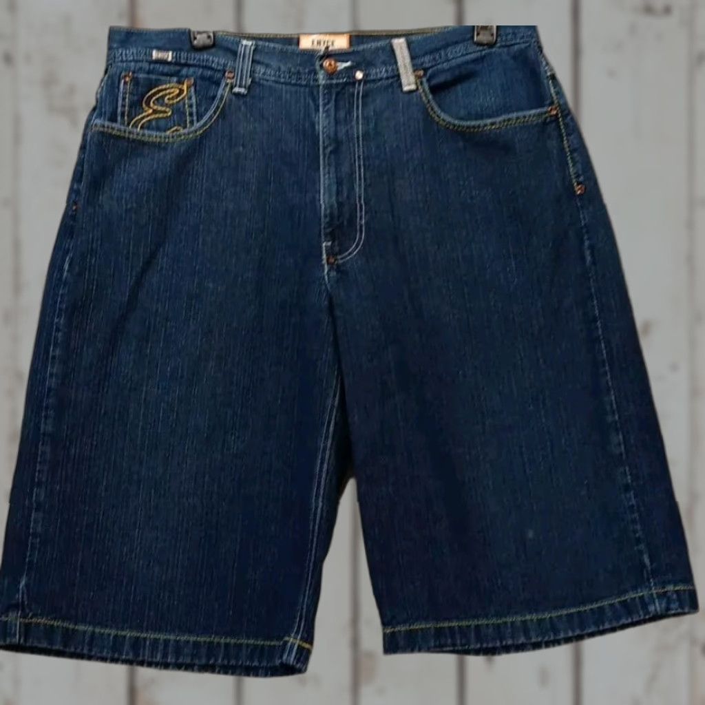 Enyce VINTAGE enyce ShortS Baggy Jeans 38x14 Embroidered Wide Leg Skater Hip Hop Size US 38 / EU 54 - 1 Thumbnail