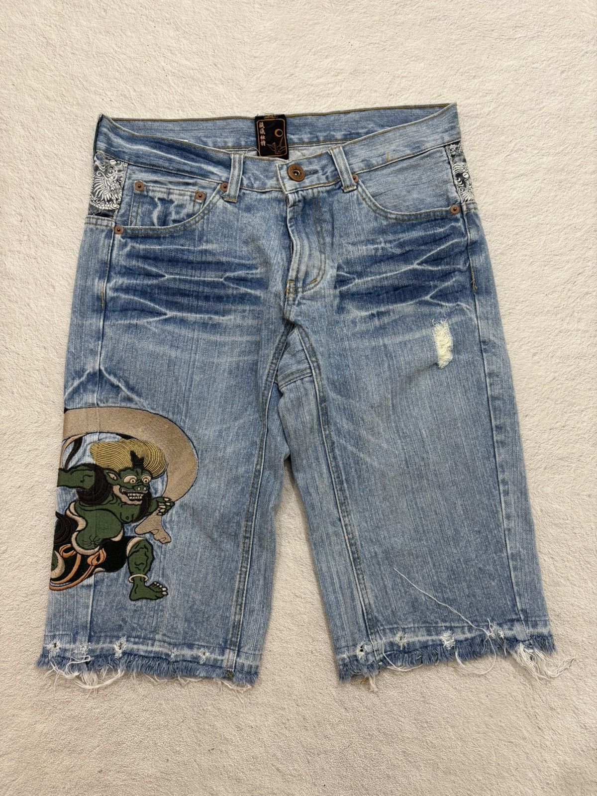 Kapital 2000s karakuri traditional japan embroidery denim Y2k style Size US 32 / EU 48 - 5 Thumbnail