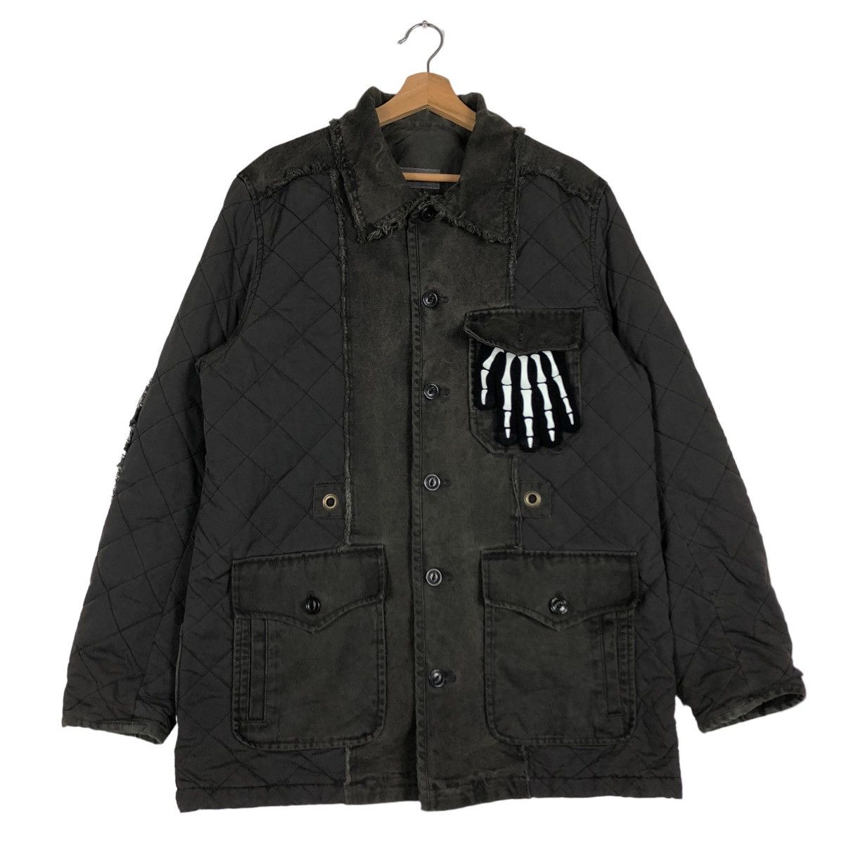 Japanese Brand × Seditionaries 🔥Distressed Patch Work Chore Jacket Closed Issey Miyake Size US L / EU 52-54 / 3 - 2 Thumbnail