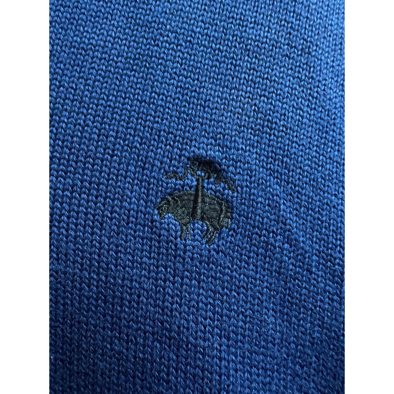 Brooks Brothers Brooks Brothers 346 Men's Quarter Zip Sweater Supima Cotton Size US L / EU 52-54 / 3 - 3 Thumbnail
