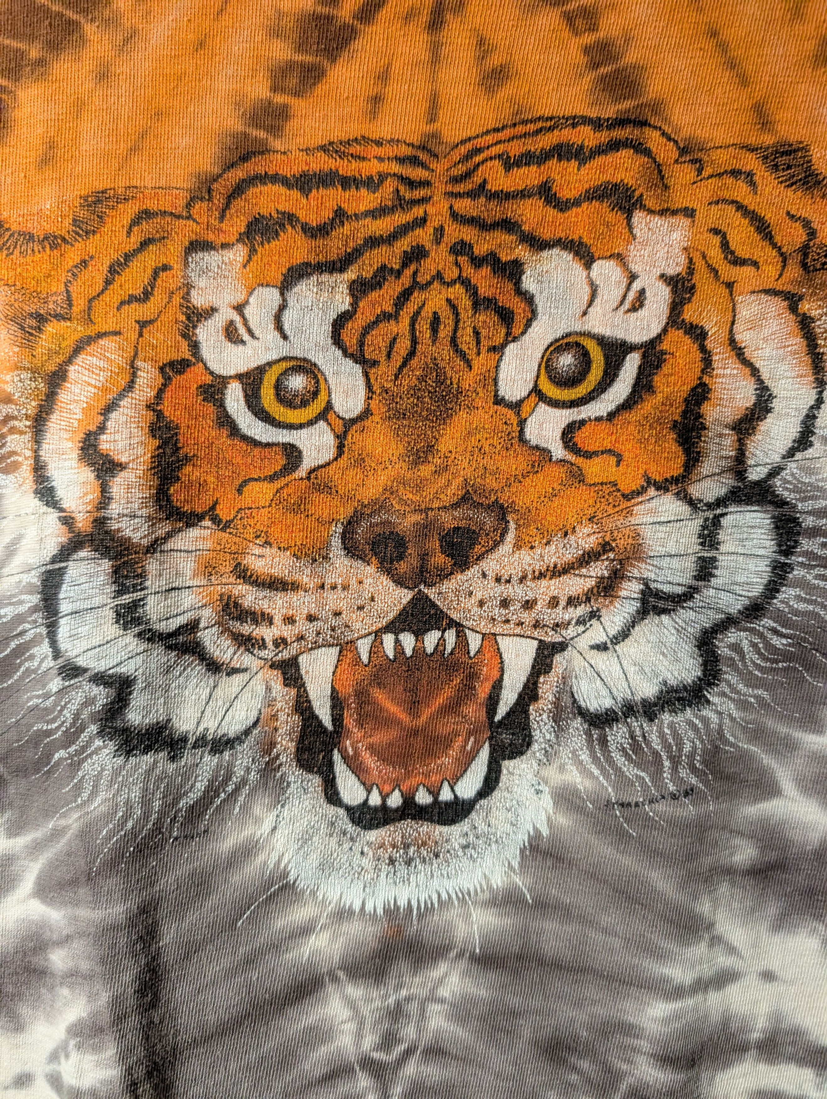 Arts & Science VTG Symmetria Tiger Face Tie Dye Graphic T Shirt California Size US XL / EU 56 / 4 - 2 Thumbnail