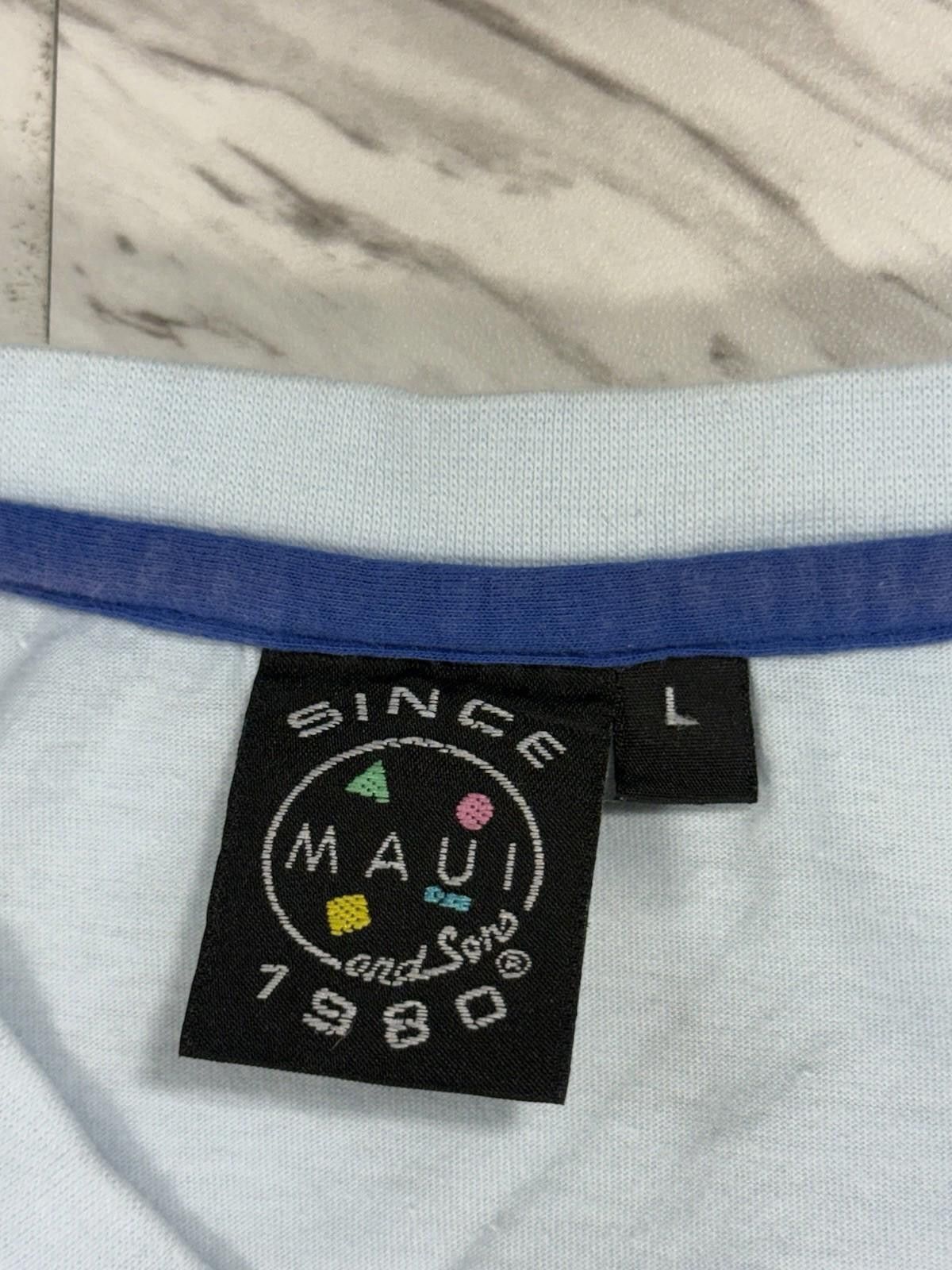 Other Maui and Sons Pastel Blue Surfer Graphic Tee Size L #8 Size US L / EU 52-54 / 3 - 5 Thumbnail