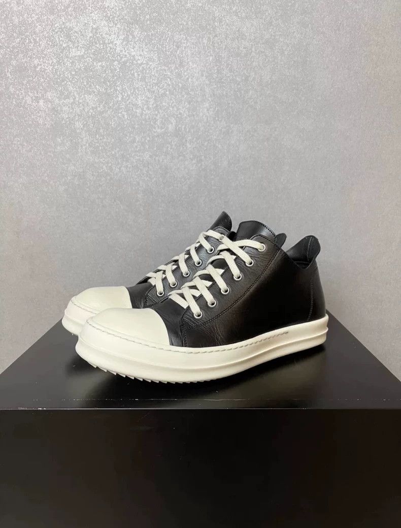 Rick Owens Rick Owens Black and white low-top Converse shoes Size US 10 / EU 43 - 3 Thumbnail
