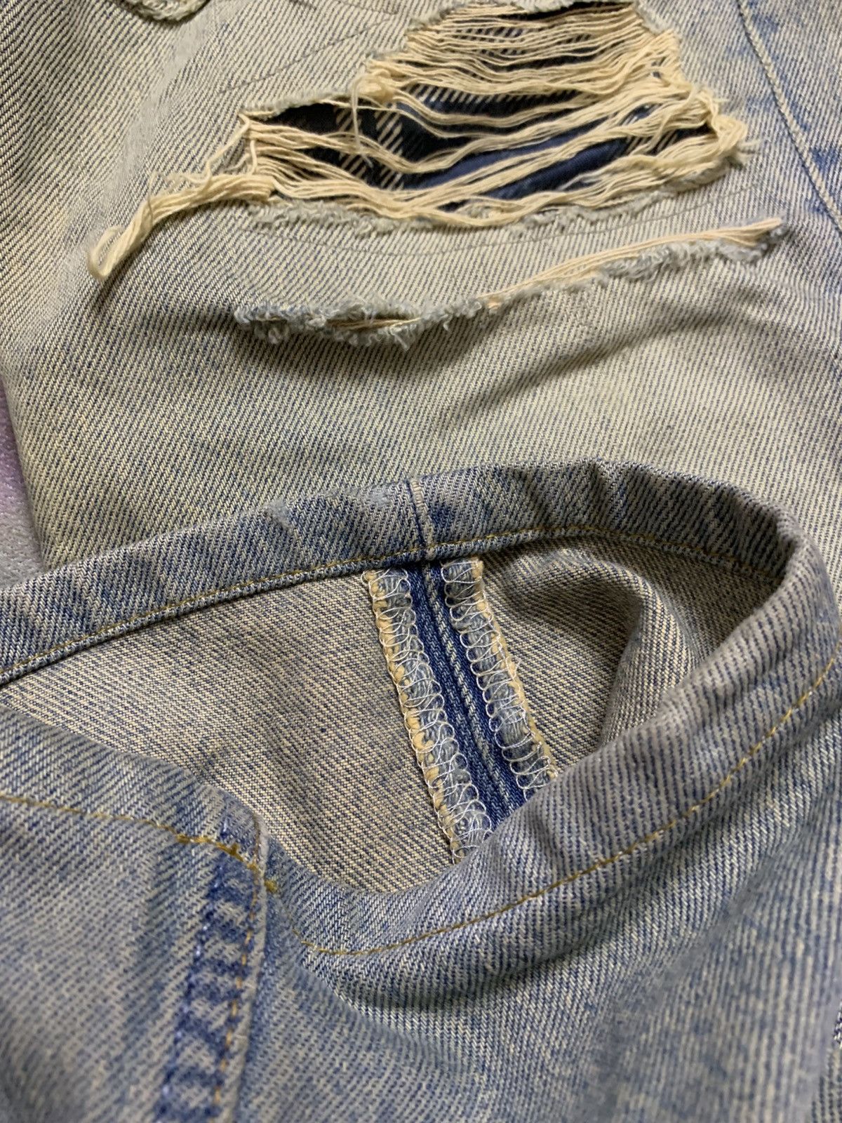 Levi's Vintage Clothing Vintage Levi’s 501 XX Mud Washed Distress Denim Grunge Size US 30 / EU 46 - 15 Thumbnail