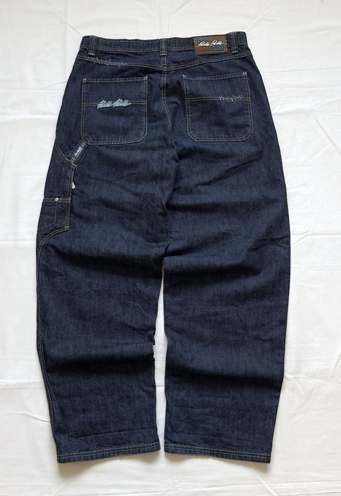 Pelle Pelle VINTAGE PELLE PELLE DENIM RAP BAGGY CARPENTER 90S RARE JEANS Size US 38 / EU 54 - 1 Thumbnail