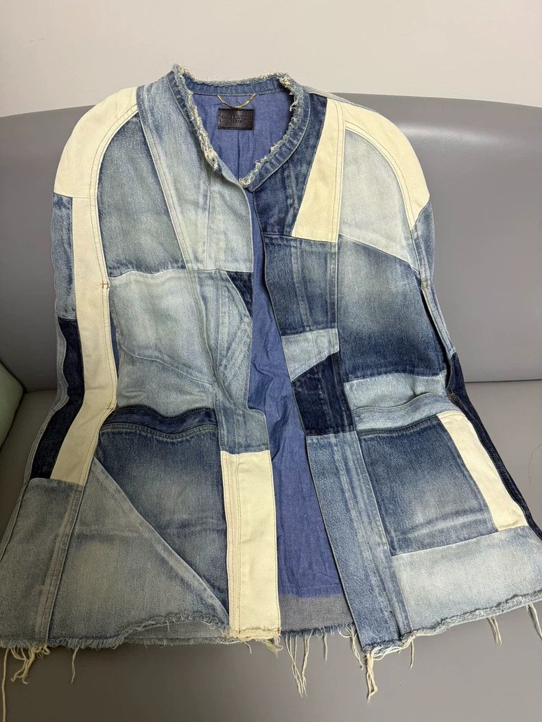 Saint Laurent Paris Saint laurent paris Denim Patchwork Cape 2506-Nextarrow Size US S / EU 44-46 / 1 - 1 Thumbnail