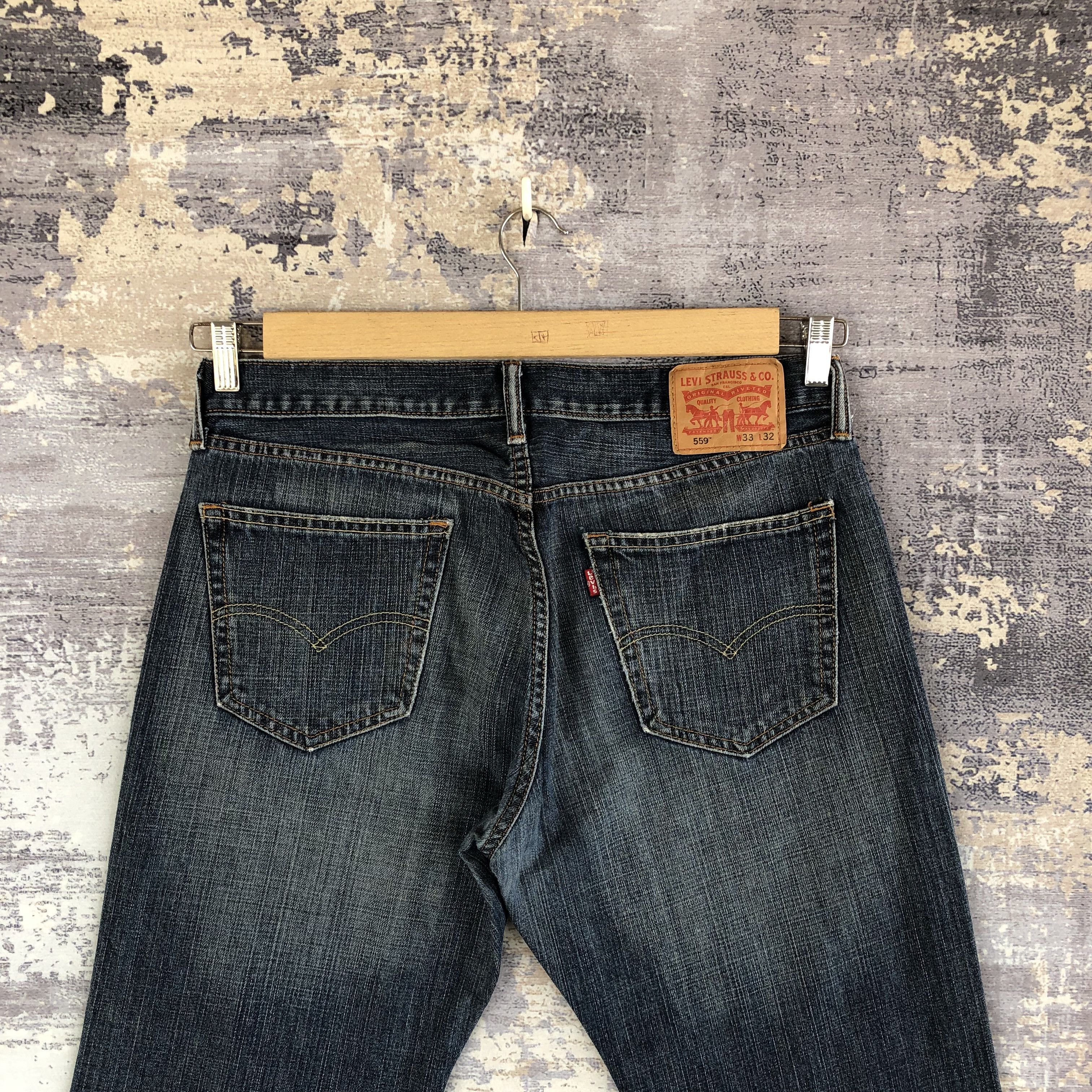 Levi's Vintage Levi's Baggy Jeans Levis Dark Blue Wash Denim Pants Size US 34 / EU 50 - 3 Thumbnail