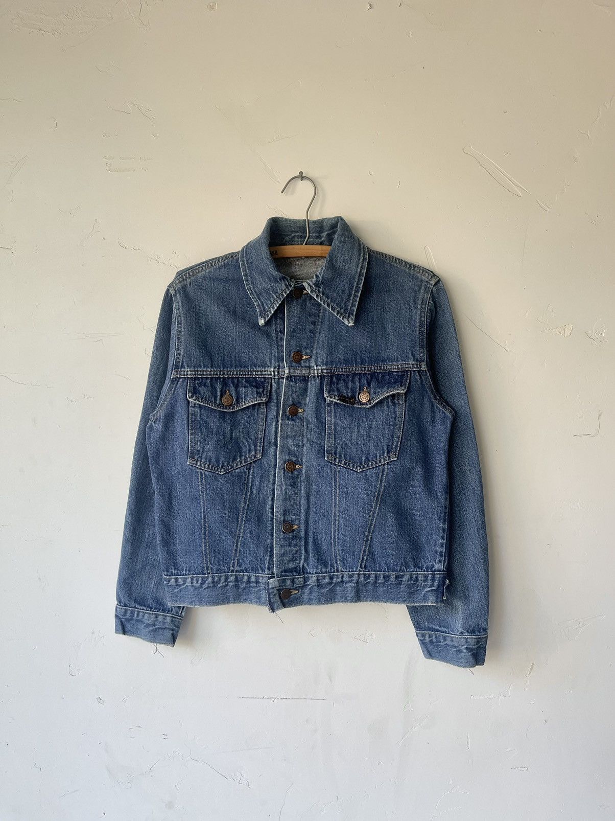 image of J C Penney x Sears 1960S Sears Roebucks Type 3 Selvedge Denim Jacket in Blue, Men's (Size Small)