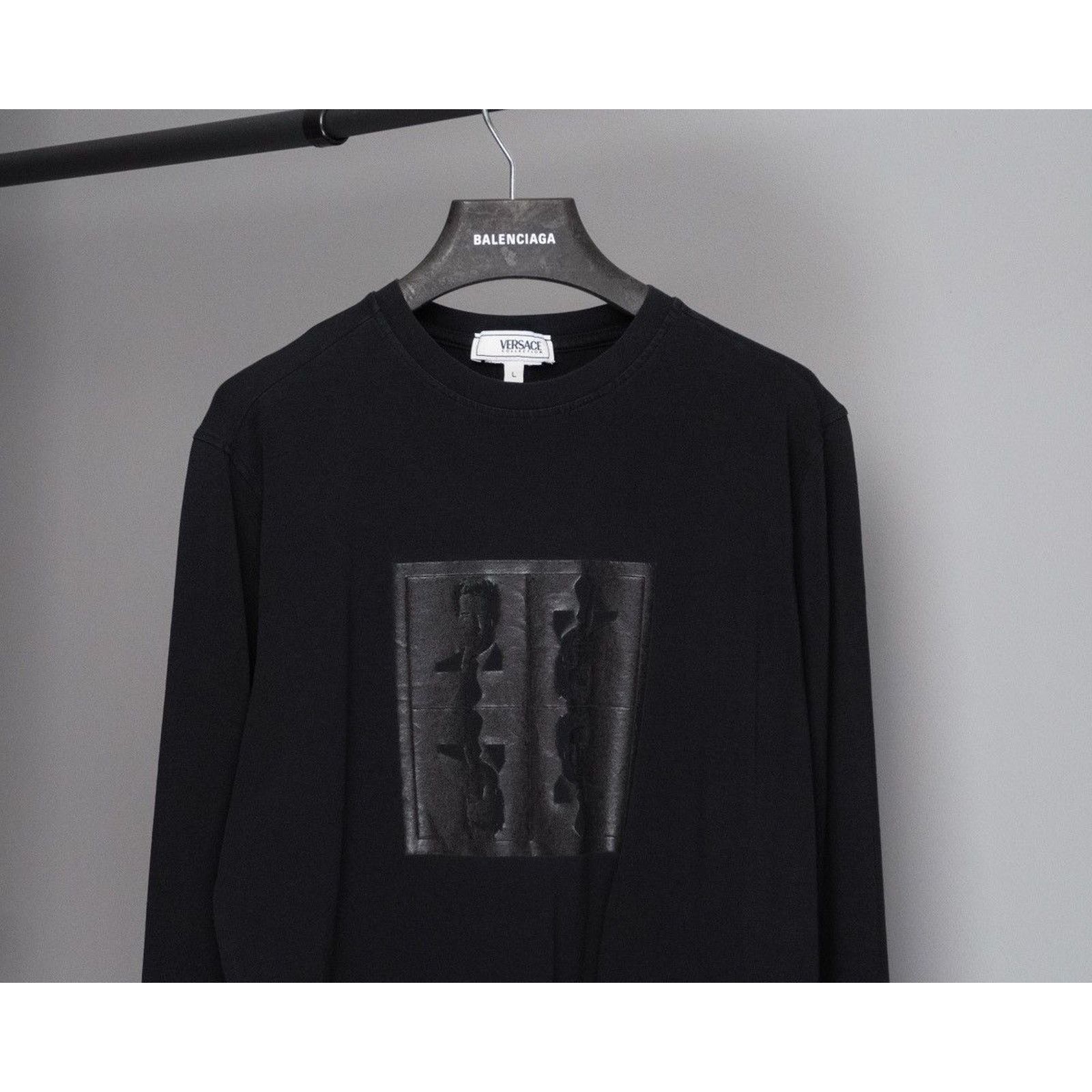 Versace × Vintage Vintage gianni versace collection printed black tee shirt Size US L / EU 52-54 / 3 - 2 Thumbnail