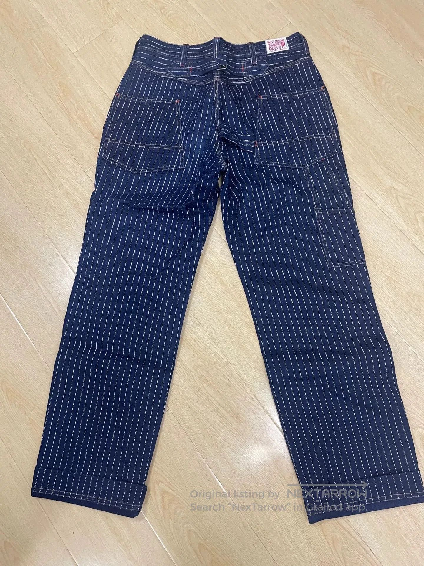 Japanese Brand Bourn Work Pants with Pinstripes. Size US 30 / EU 46 - 2 Thumbnail