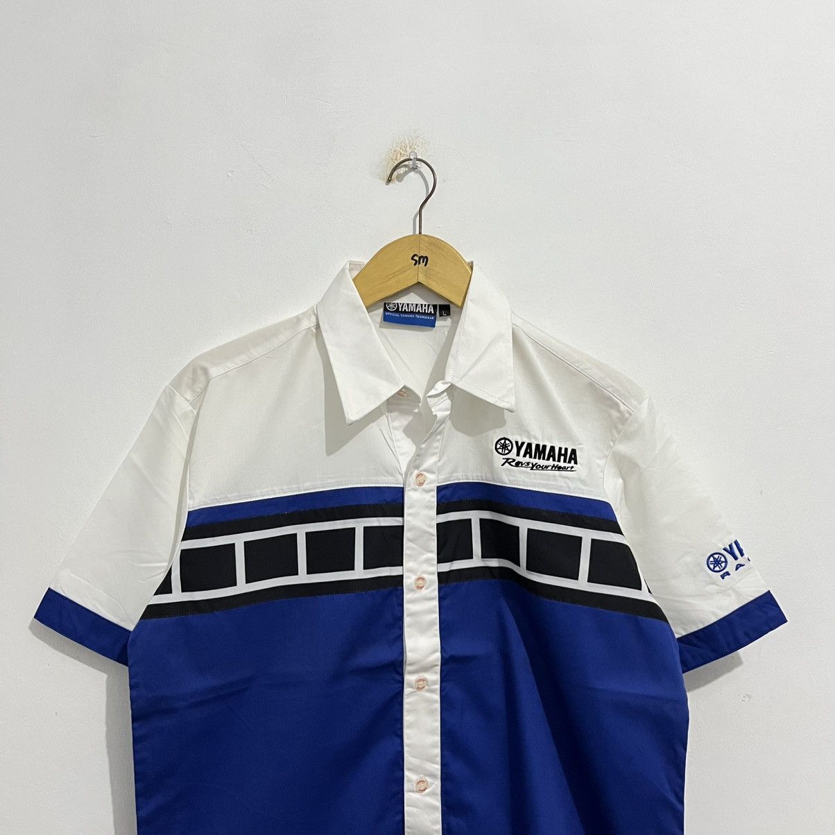 Yamaha Vintage Yamaha Racing Team Button Up Shirt Size US M / EU 48-50 / 2 - 2 Thumbnail