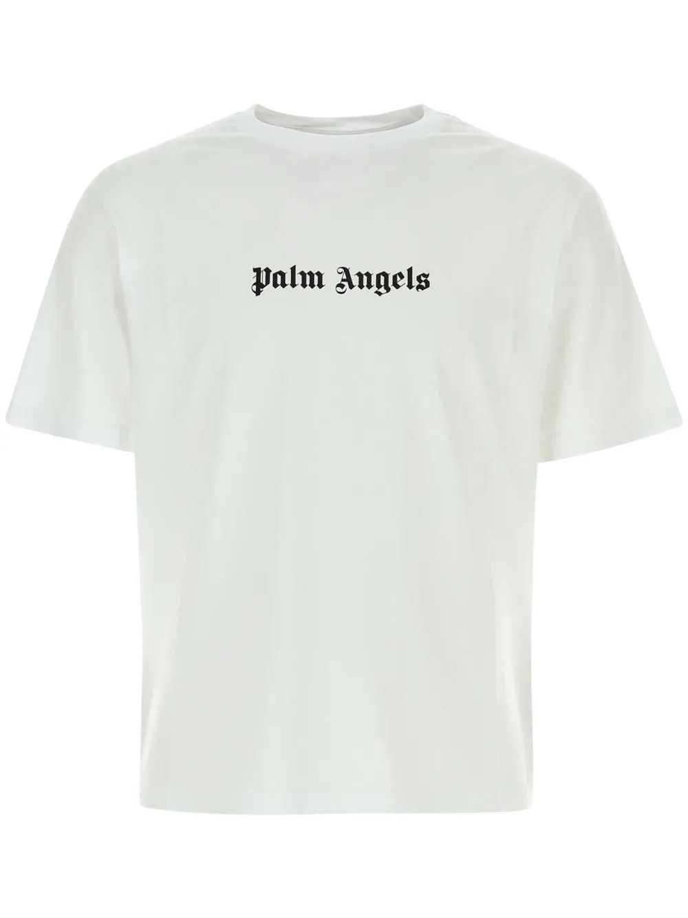 Palm Angels o1y0325 Logo Crewneck T-Shirt in White Size US S / EU 44-46 / 1 - 1 Thumbnail