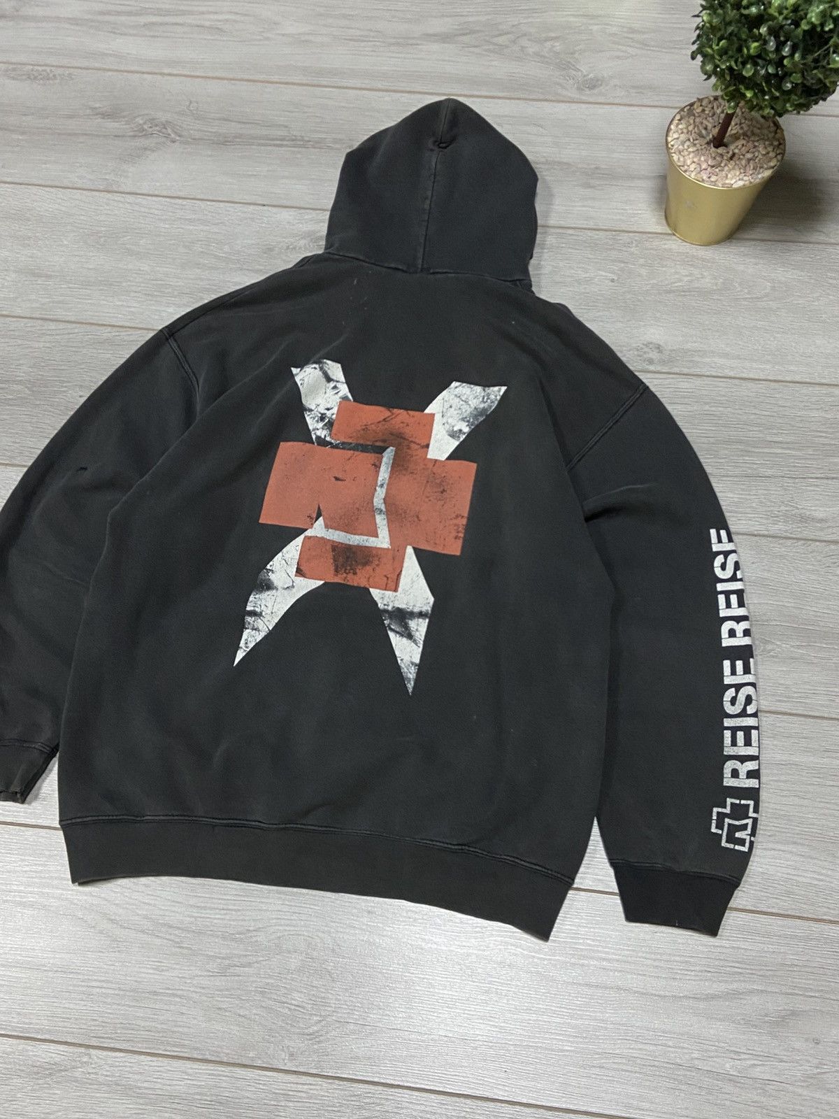 Vintage Vintage Rammstein Reise Reise Distressed Hoodie Size US XL / EU 56 / 4 - 2 Thumbnail