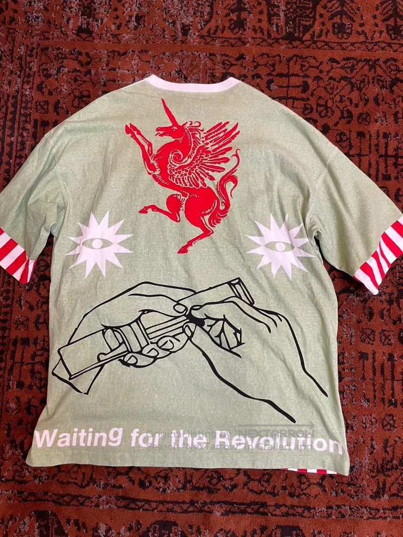 Undercover Undercover Unicorn design with green and white border shor Size US M / EU 48-50 / 2 - 5 Thumbnail