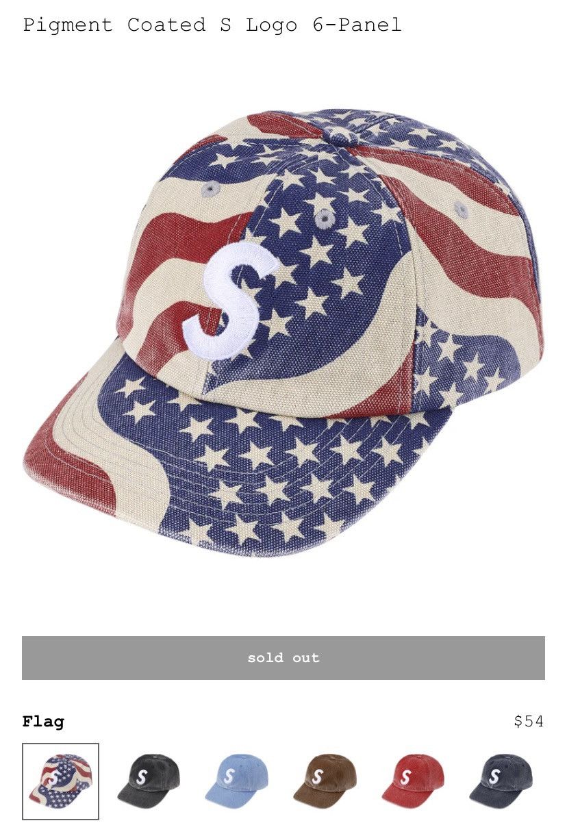 Supreme Supreme Flag 6 Panel Hat IN HAND SHIPS ASAP Size ONE SIZE - 2 Thumbnail