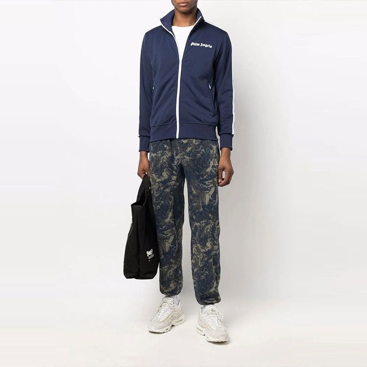 Palm Angels o1in1s0225 Q:3 / Classic Track Jacket in Navy Blue/White Size US M / EU 48-50 / 2 - 4 Thumbnail