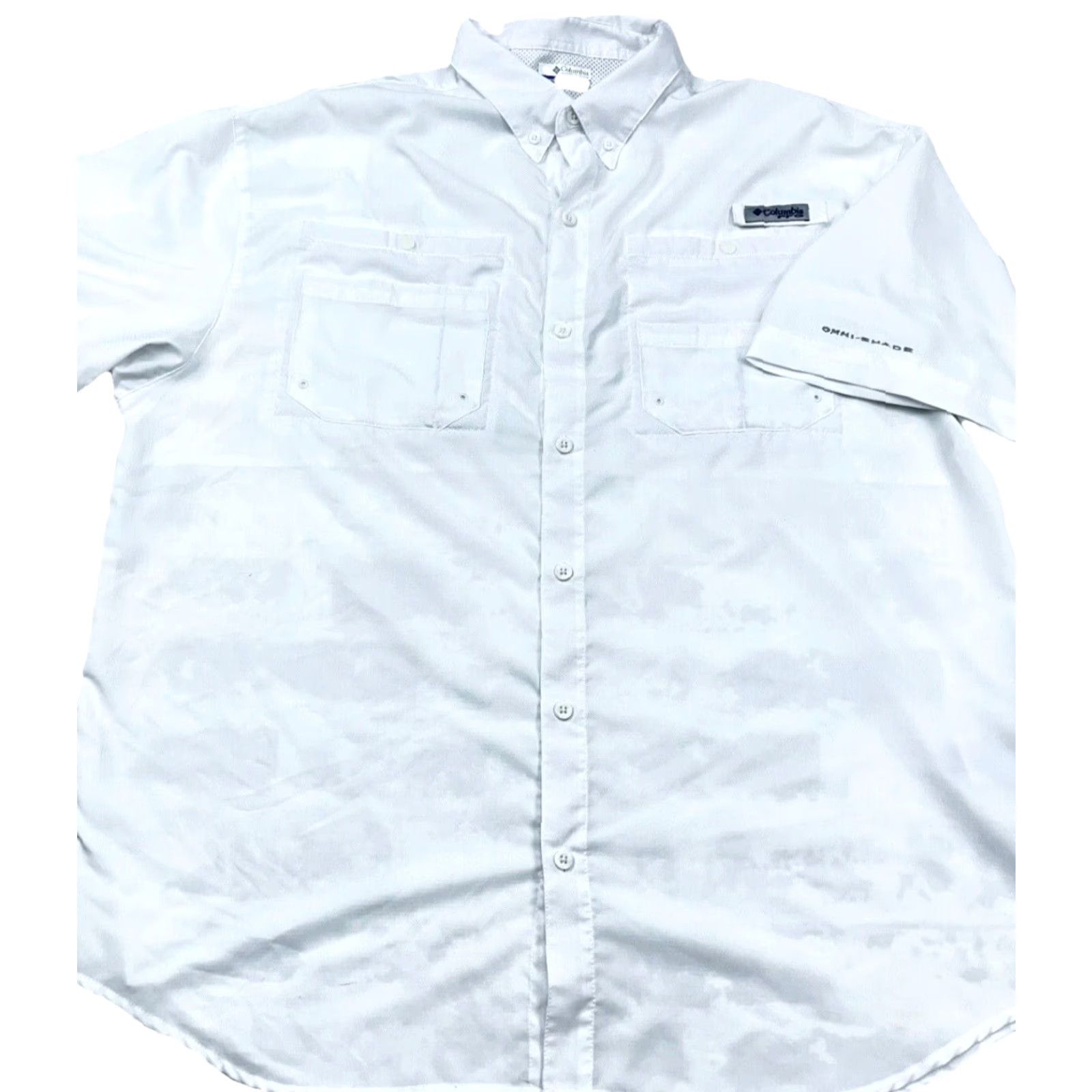 Vintage Columbia PFG Shirt Men XL White Button-Up Performance Fish Vented Outdoors Size US XL / EU 56 / 4 - 2 Thumbnail