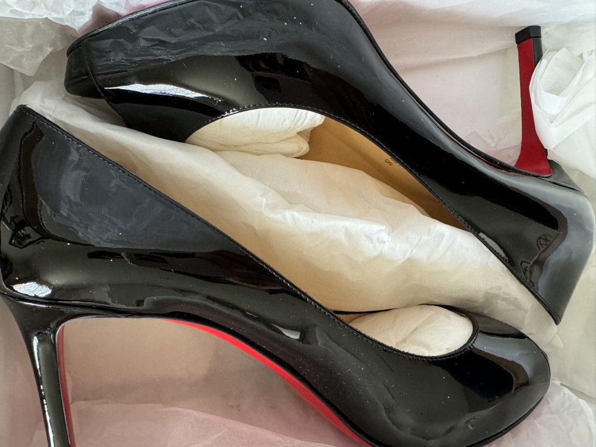 Christian Louboutin CHRISTIAN LOUBOUTIN Lady Peep patent leather heels 38 EU Size US 8 / IT 38 - 9 Thumbnail