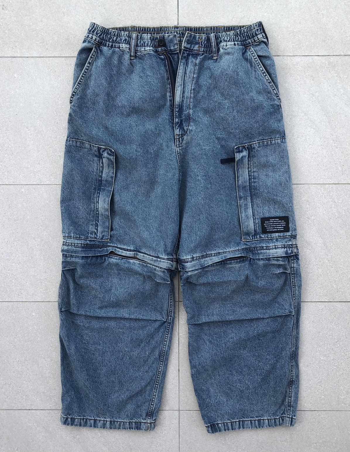 Undercover Undercover x GU Denim Convertible Wide Cargo Pants Size US 34 / EU 50 - 4 Thumbnail