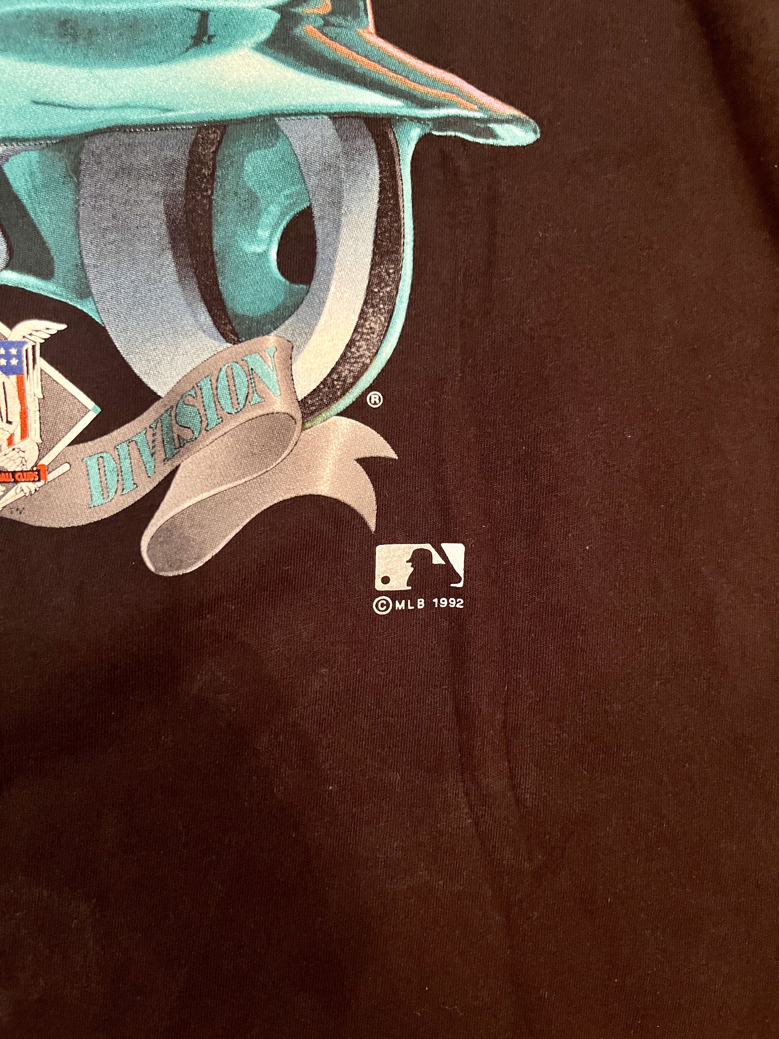 Vintage Vintage 1992 Florida Marlins Salem T-Shirt XL Single Stitch Size US XL / EU 56 / 4 - 3 Thumbnail